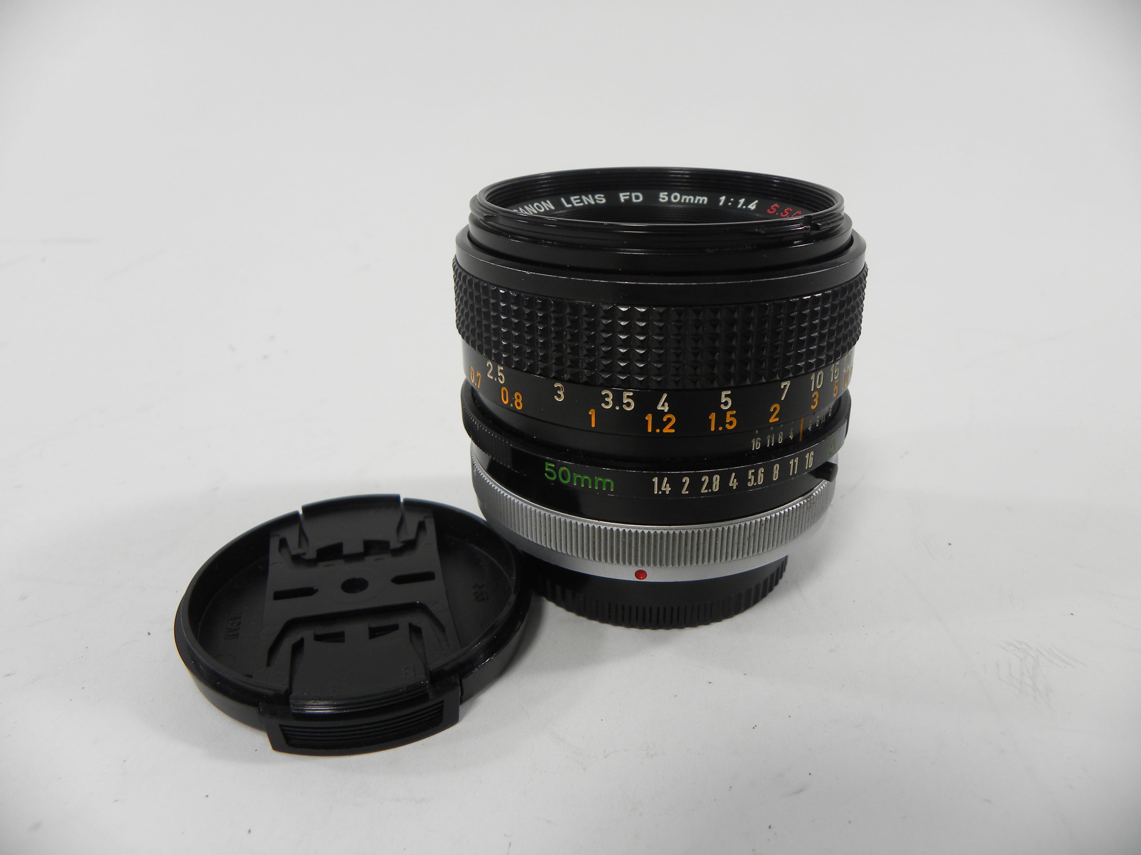 Canon FD 50mm f1.4 S.S.C. lens