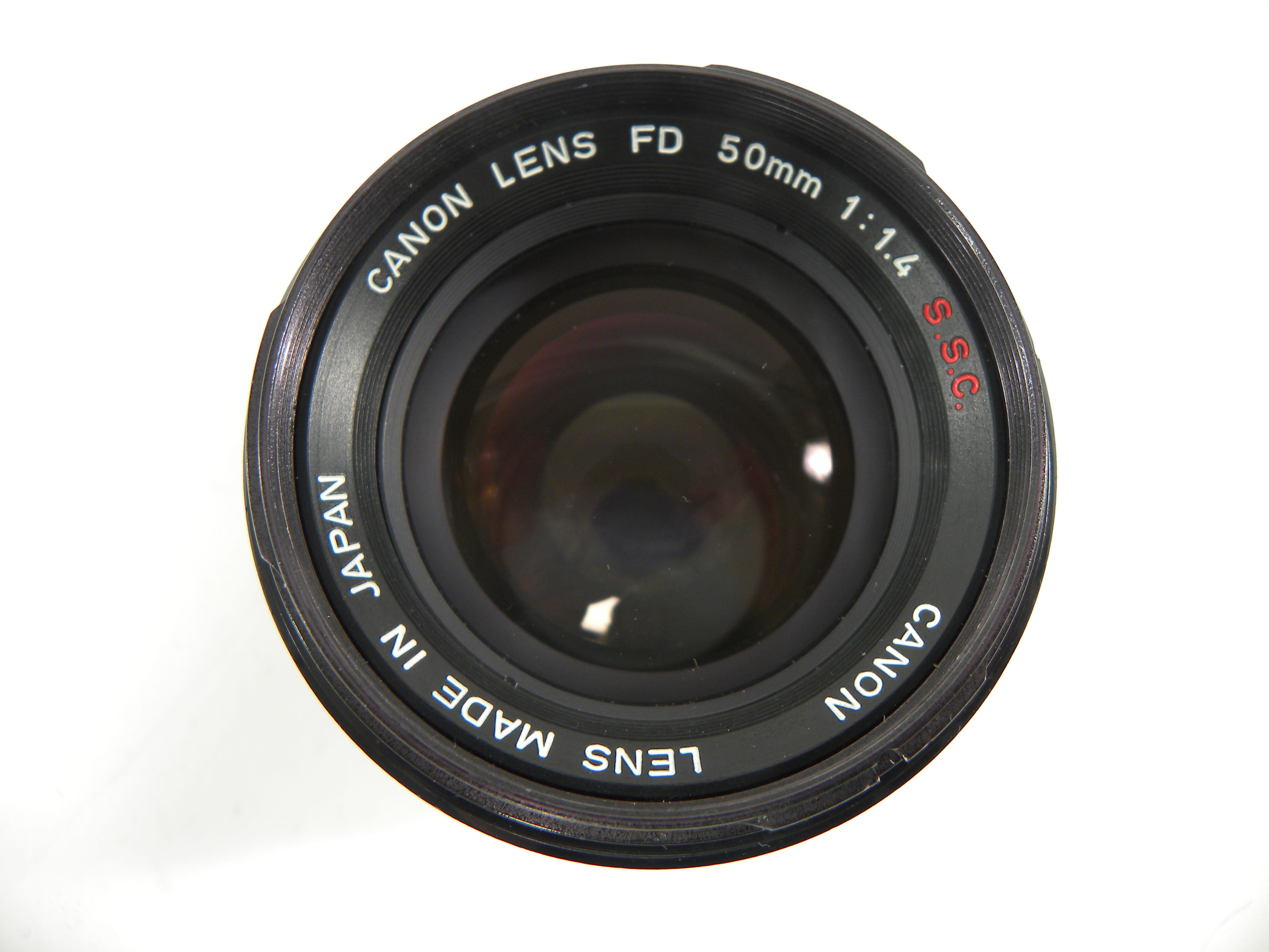 Canon FD 50mm f1.4 S.S.C. lens