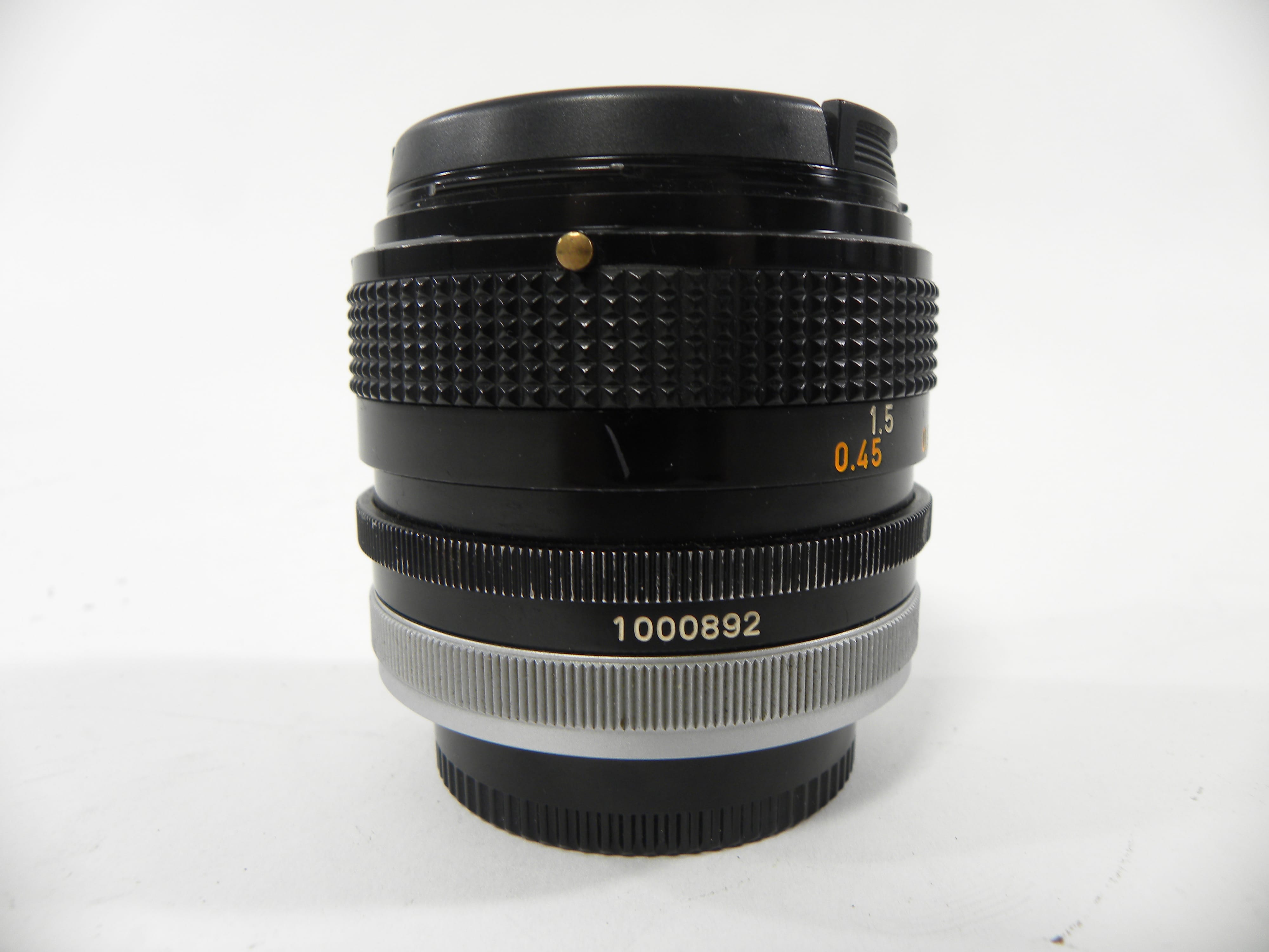 Canon FD 50mm f1.4 S.S.C. lens
