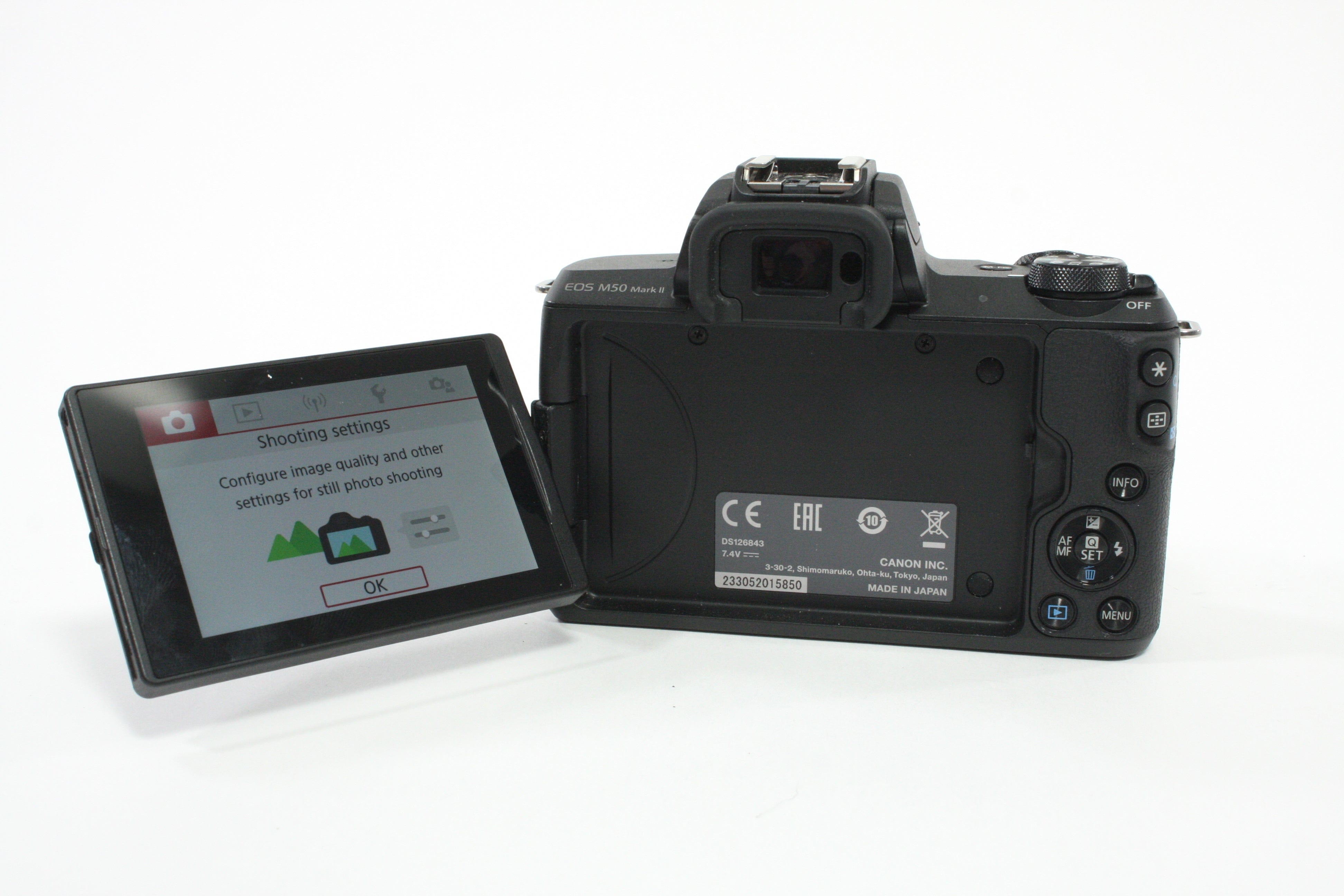 Canon M50 Mirrorless Digital Camera with 15-45mm f/3.5-6.3 IS STM Lens w/ Shutter Count