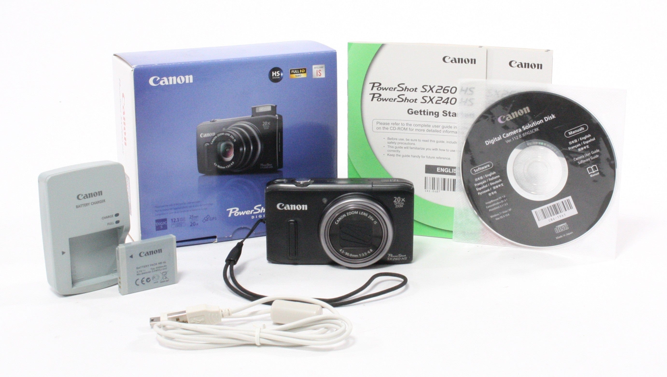 Canon PowerShot SX260 HS Digital Camera 20x Zoom 12.1mp