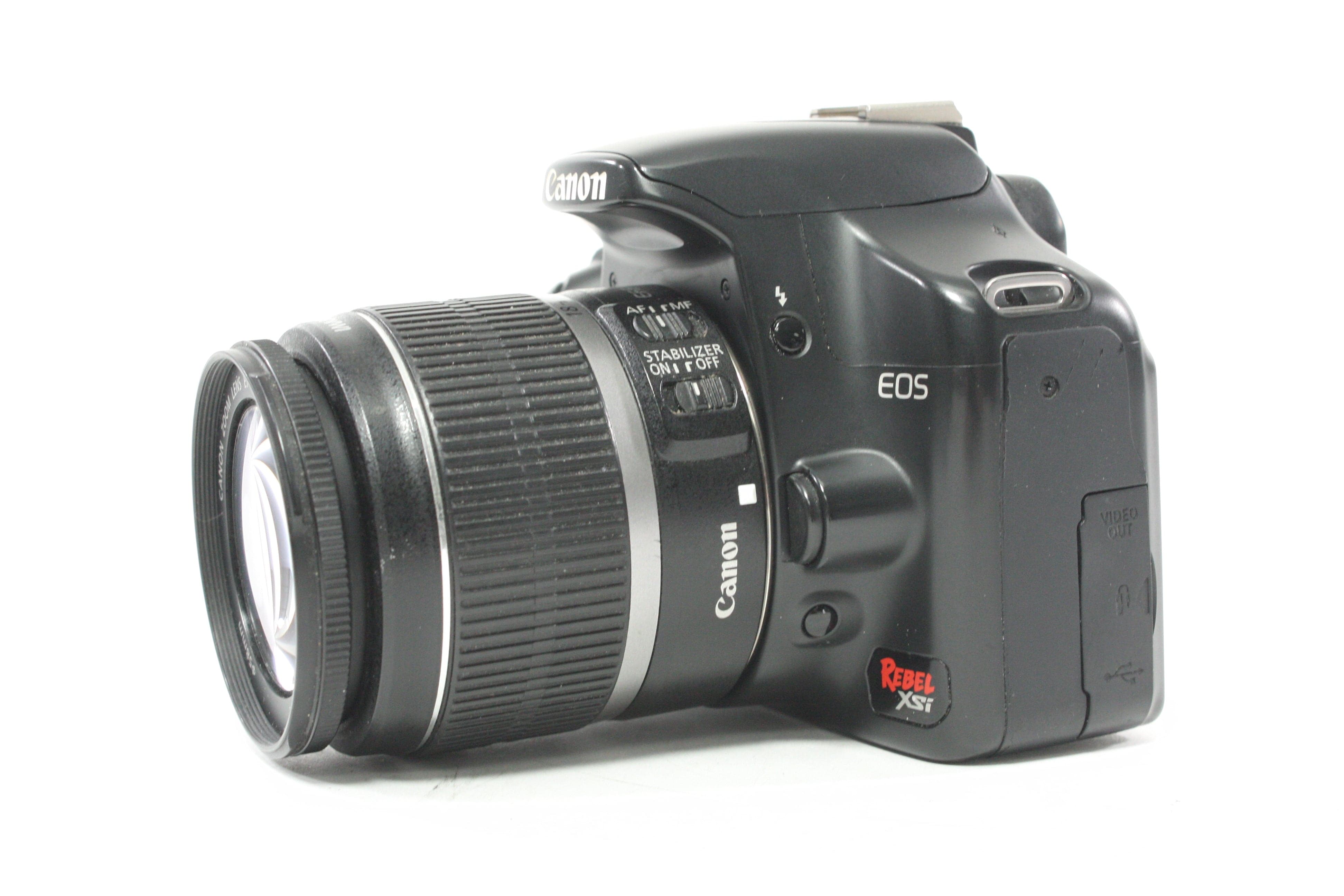 Canon Rebel XSi DSLR Camera with 18-55mm f/3.5-5.6 IS EF-S Lens Shutter Count 18,504