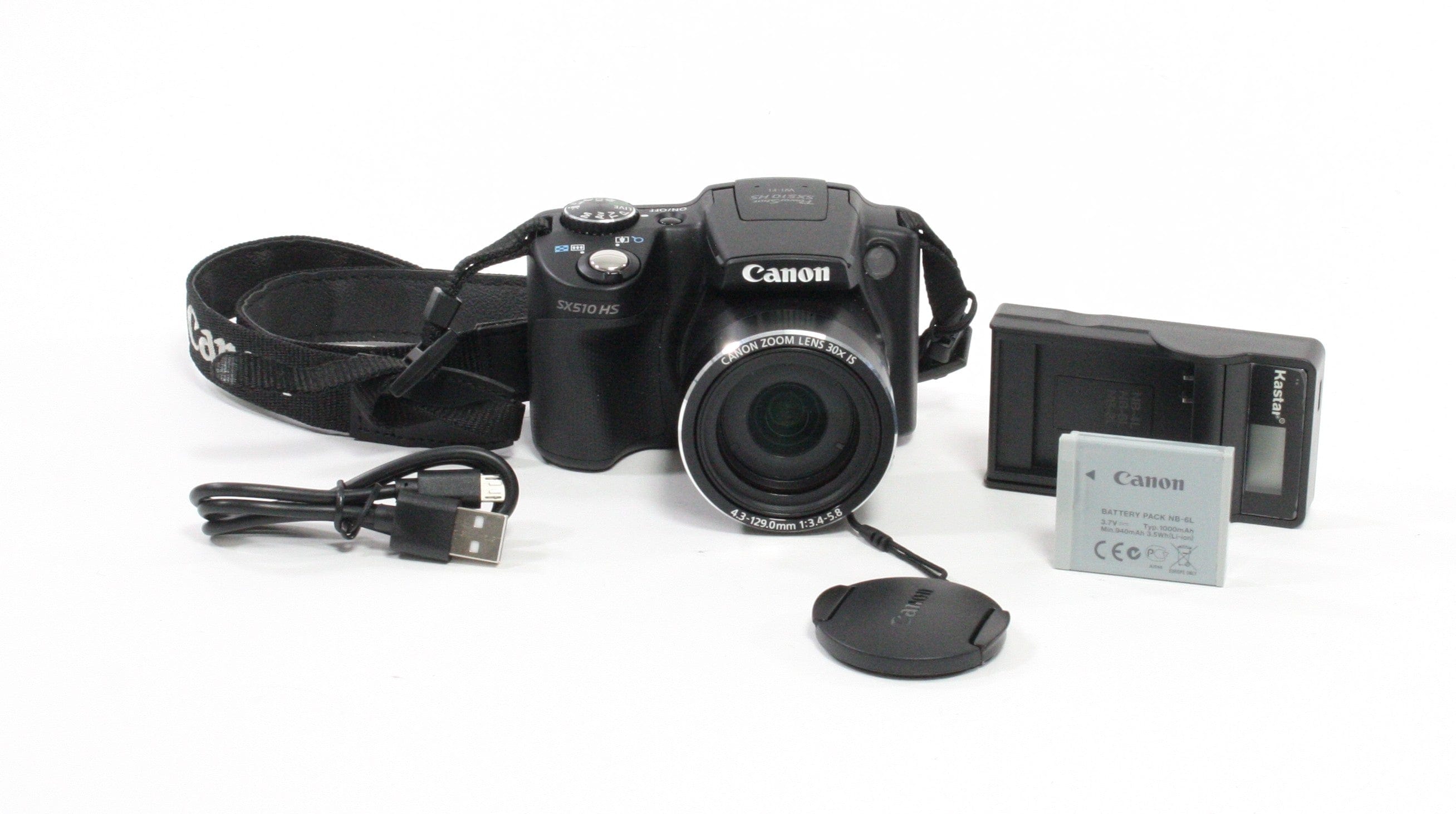 Canon SX510 HS PowerShot Digital Camera 30x Zoom 12.1mp (AS-IS)
