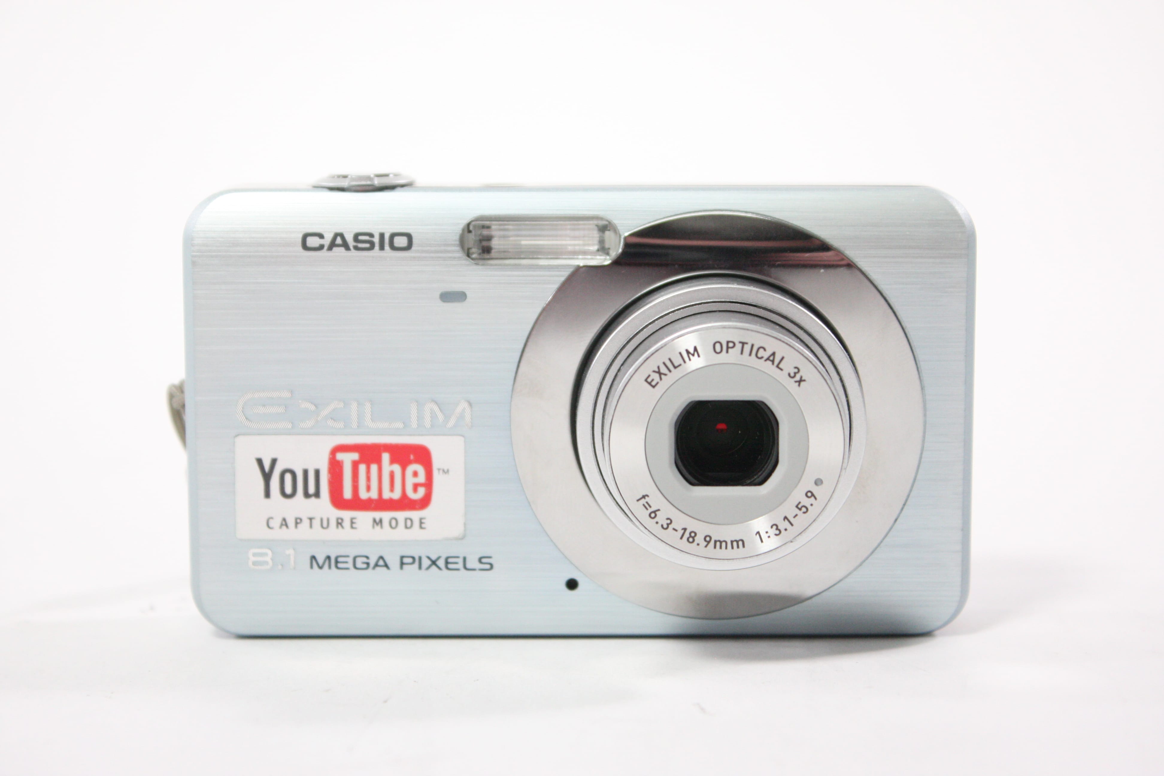Casio EX-Z80A Digital Point and Shoot Camera 3x Zoom 8.1mp (Light Blue)