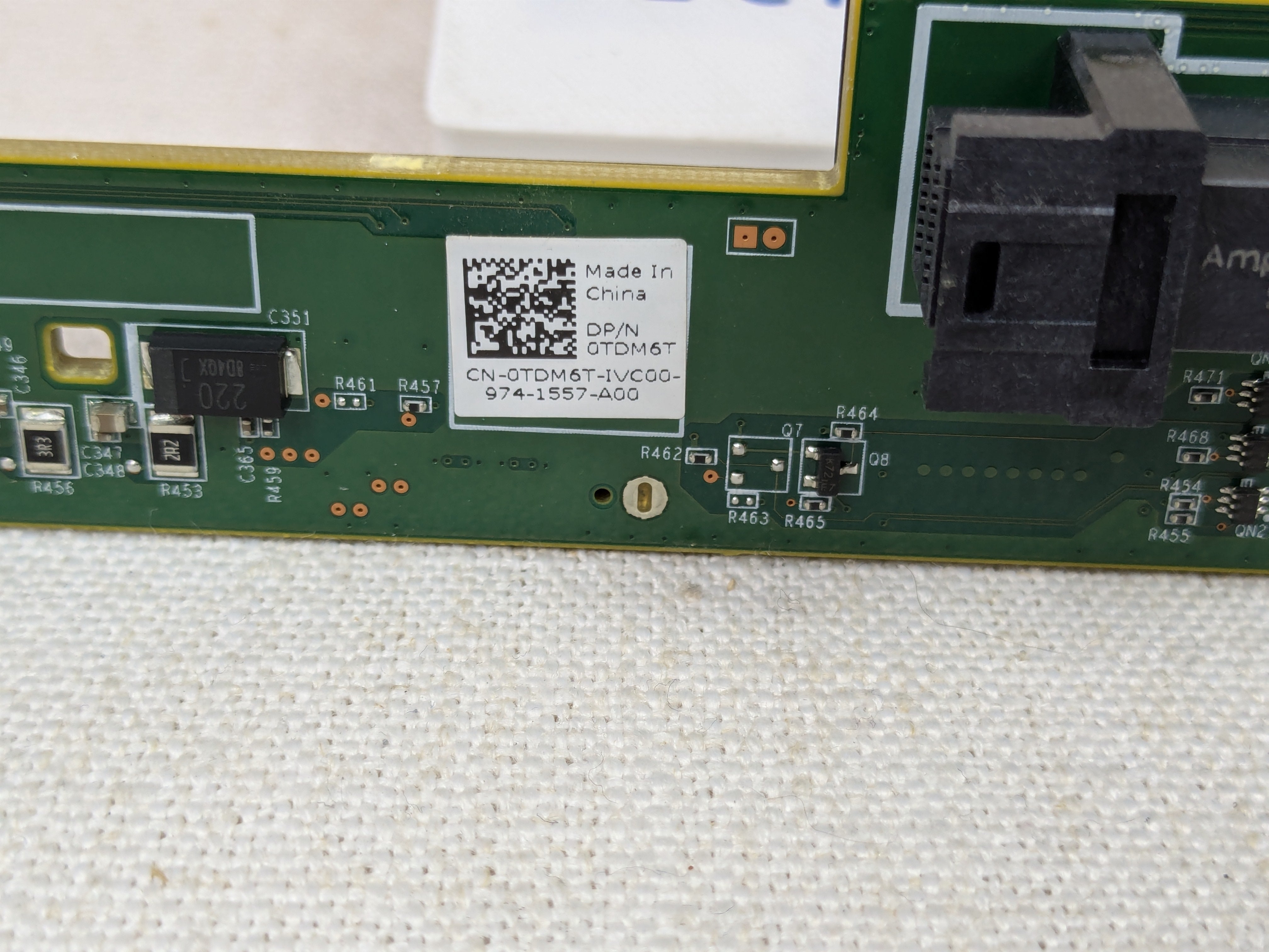Dell TDM6T 4x 3.5" Backplane Assembly for PowerEdge R340/R440/R640
