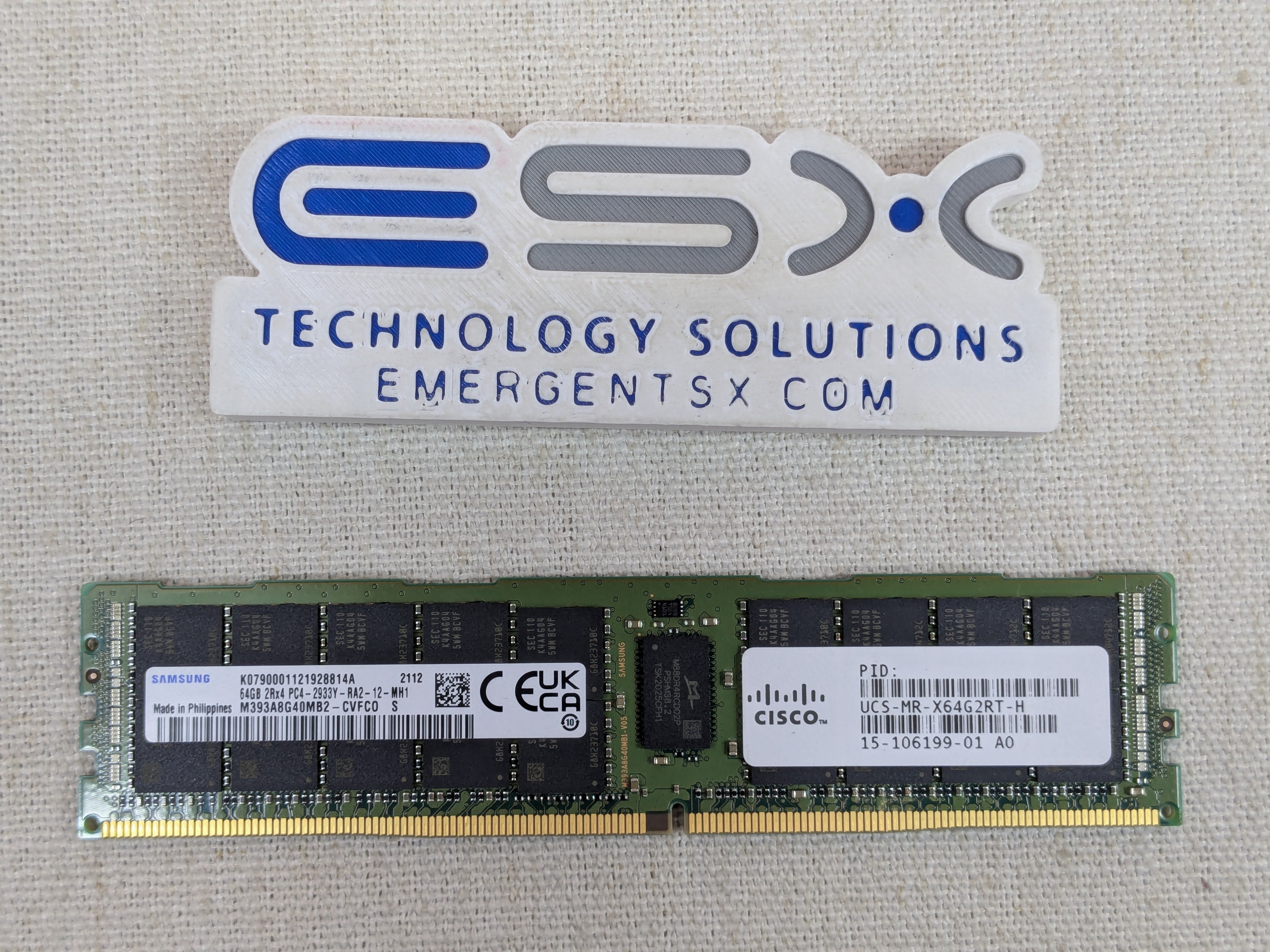 Cisco UCS-MR-X64G2RT-H 64GB 2Rx4 PC4-2933Y DDR4 ECC Server Memory RDIMM