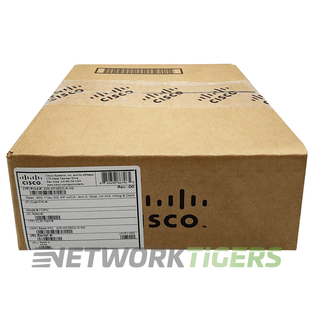 NEW Cisco AIR-AP3802I-A-K9 802.11ac Wi-Fi 5 Dual-Band Controller-Based WAP