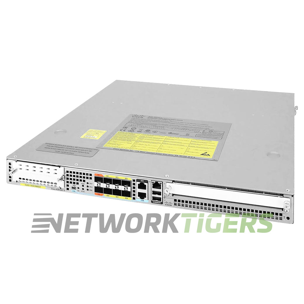 NEW Cisco ASR1001X-5G-K9 6x 1GB SFP 2x 10GB SFP+ 1x NIM 1x SPA Router