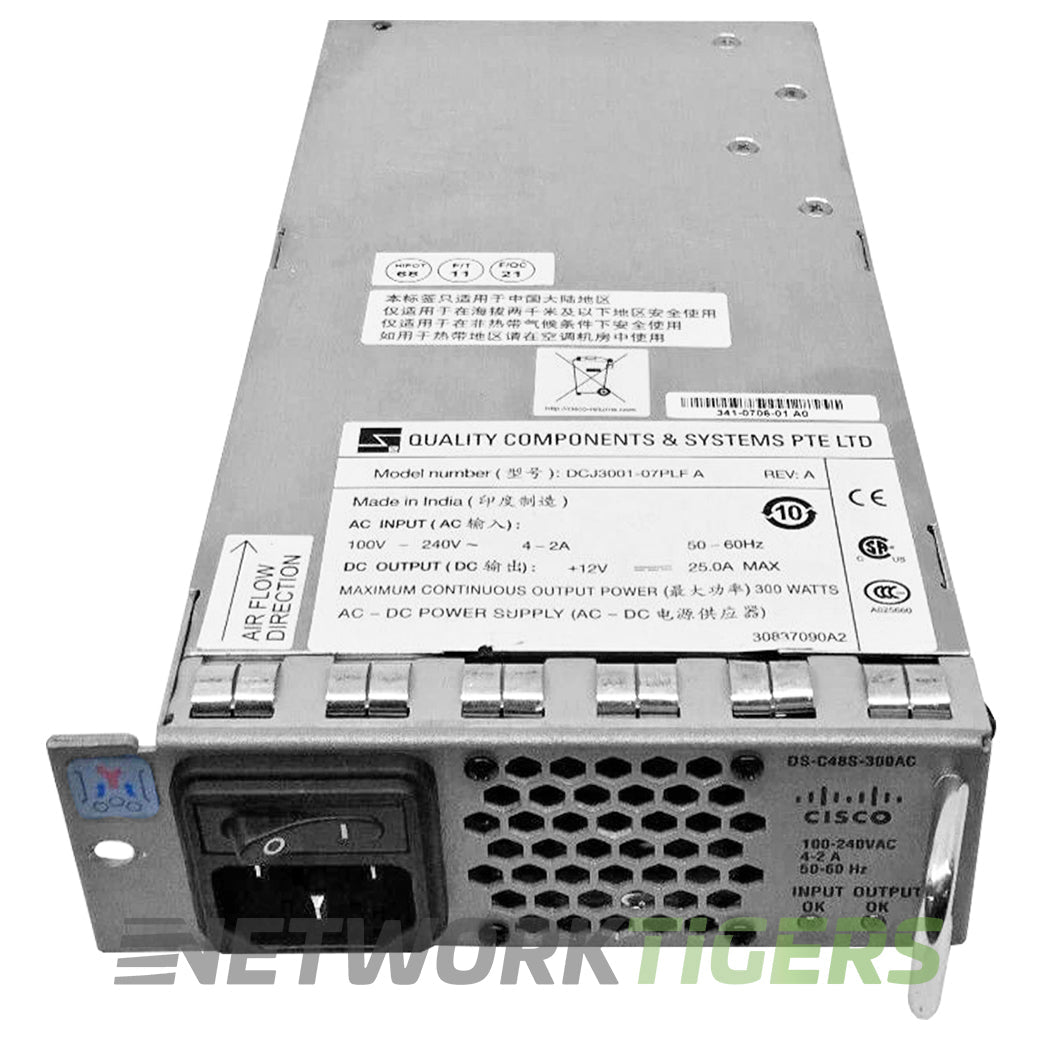 Cisco DS-C48S-300AC MDS 9100 Series 300W AC Switch Power Supply
