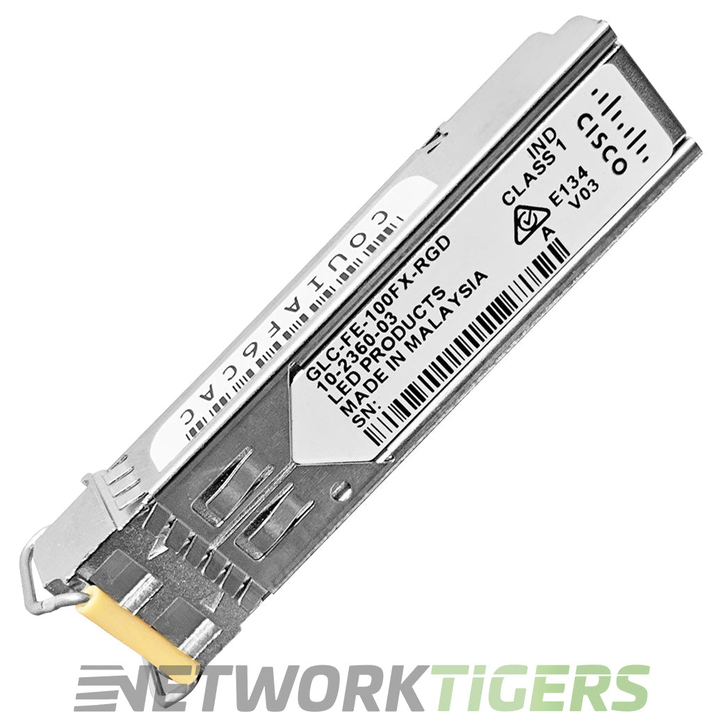 Cisco GLC-FE-100FX-RGD 100Mbps BASE-FX MMF LC Ruggedized SFP Transceiver