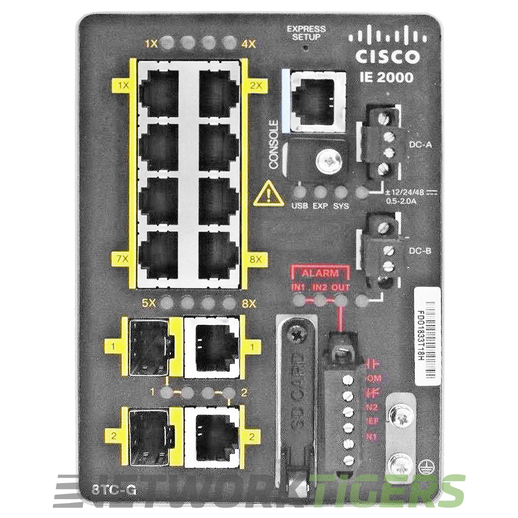 NEW Cisco IE-2000-8TC-G-E 8x FE RJ-45 2x 1GB Combo Switch