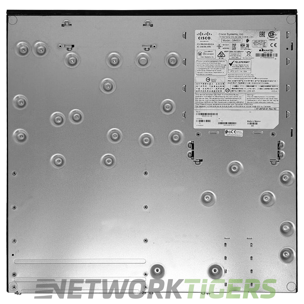 Cisco ISR4331/K9 Integrated Services 4331 Router (No Clock Issue)