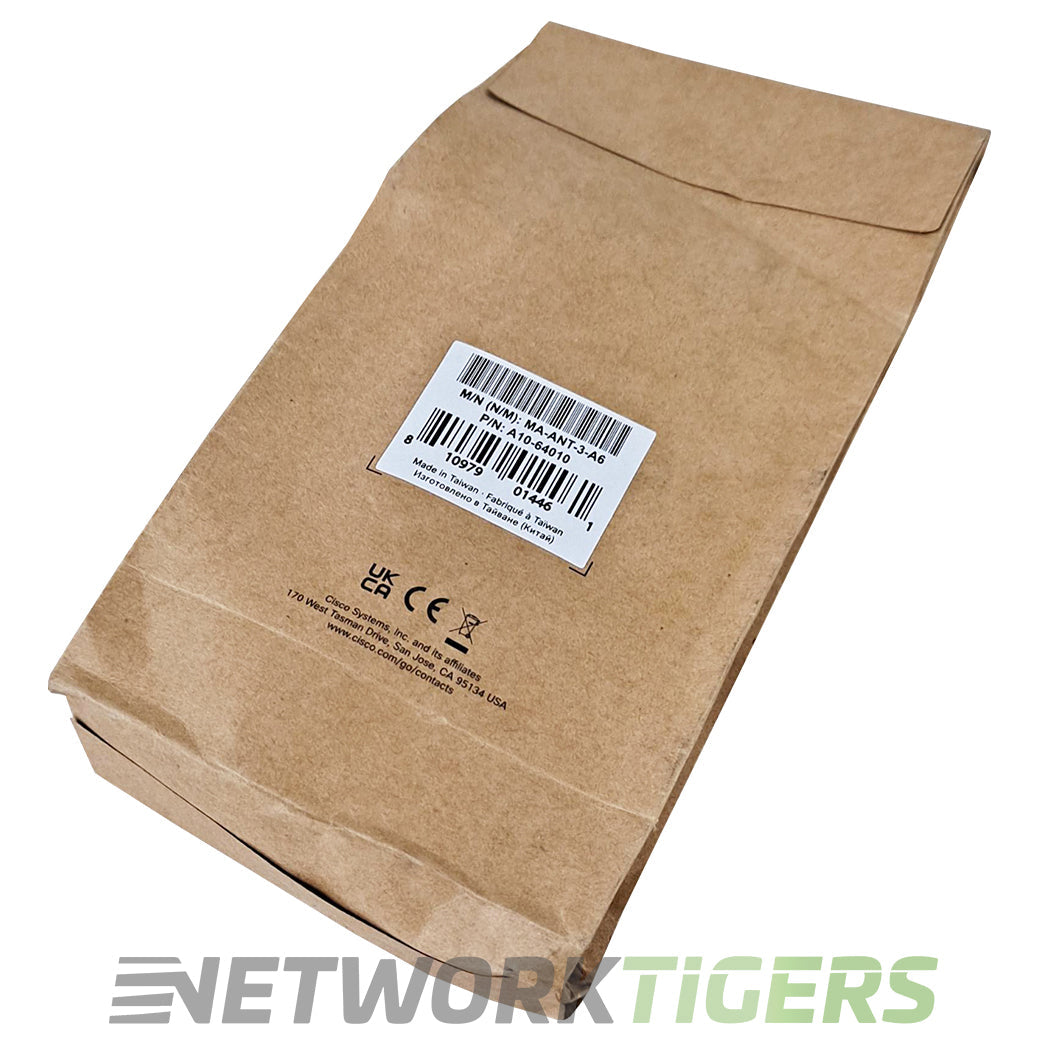 NEW Cisco Meraki MA-ANT-3-A6 Wireless Access Point Dipole Antenna (Pack of 6)