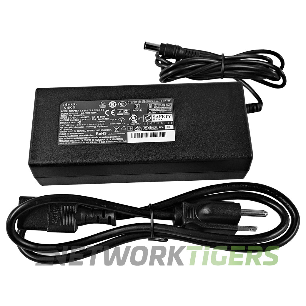 Cisco Meraki MA-PWR-90WAC 90W AC MS120-8LP MX65 Power Adapter