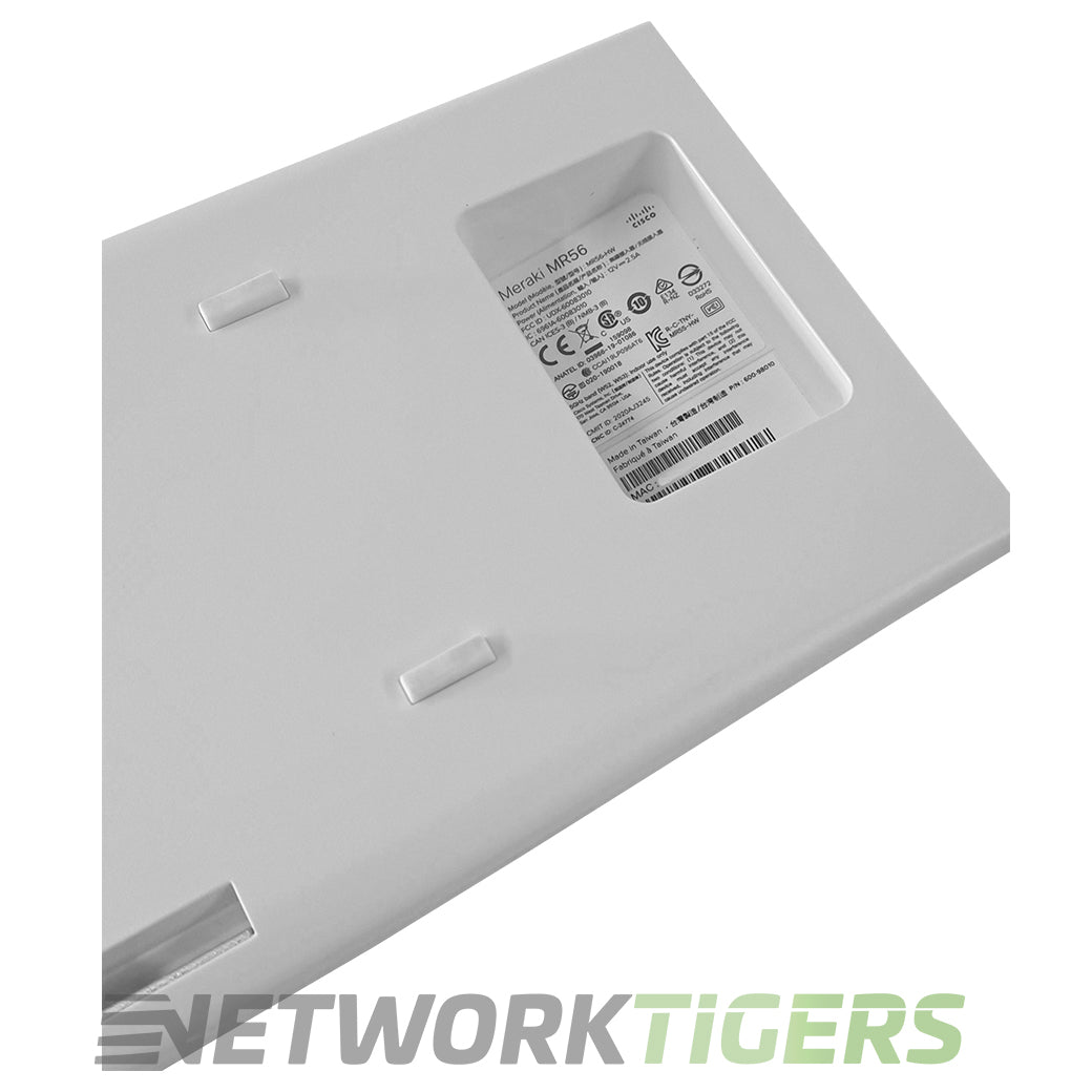 Cisco Meraki MR56-HW Wi-Fi 6 802.11ax Internal Ant Unclaimed WAP w/ Mounts