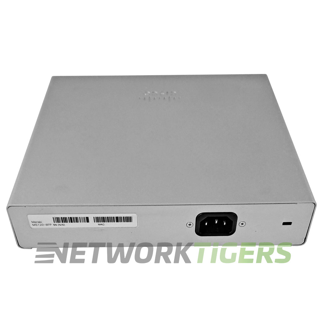 Cisco Meraki MS120-8FP-HW 8x 1GB PoE+ RJ45 2x 1GB SFP Unclaimed Switch