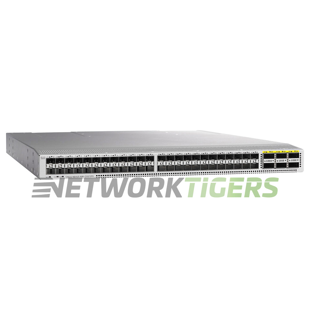 Cisco N9K-C9372PX Nexus 9300 48x 10GB SFP+ 6x 40GB QSFP+ B-F Airflow Switch
