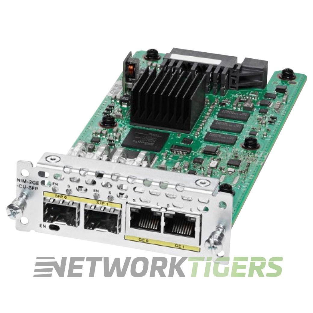 NEW Cisco NIM-2GE-CU-SFP ISR 4000 2x 1GB Combo (SFP/RJ45) Router Module