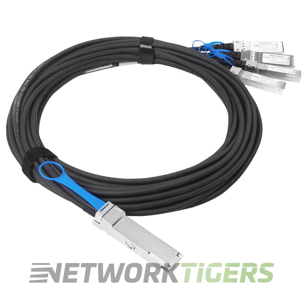 Cisco QSFP-4SFP25G-CU2M 2m 1x 100GB QSFP28 to 4x 25GB SFP28 DA Breakout Cable