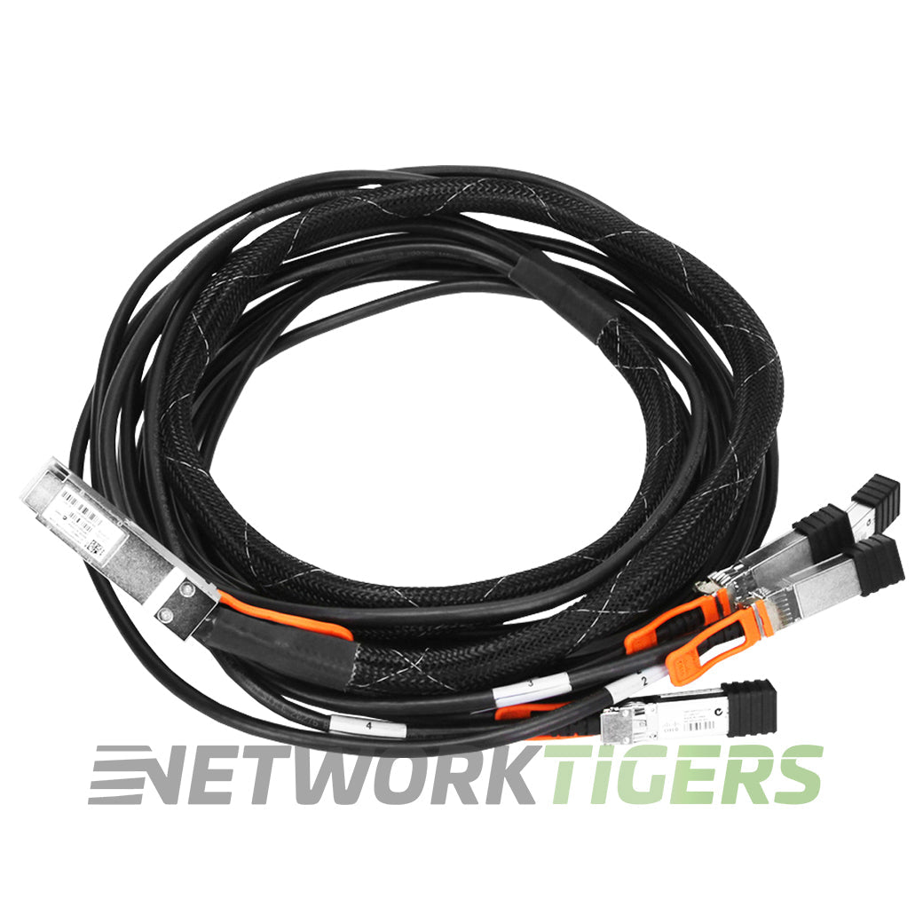 Cisco QSFP-4SFP25G-CU3M 3m 1x 100GB QSFP28 to 4x 25GB SFP28 Breakout Cable
