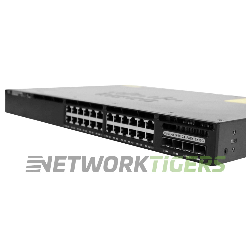 NEW Cisco WS-C3650-24PDM-L 24x 1GB PoE+ RJ45 2x 10GB SFP+ 2x 1GB SFP LB Switch