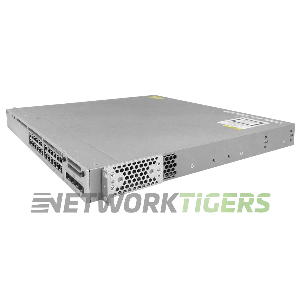 Cisco WS-C3850-24P-E Catalyst 3850 24x 1GB PoE+ RJ45 1x Exp Module Slot Switch