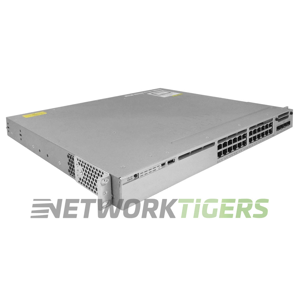 Cisco WS-C3850-24P-E Catalyst 3850 24x 1GB PoE+ RJ45 1x Exp Module Slot Switch