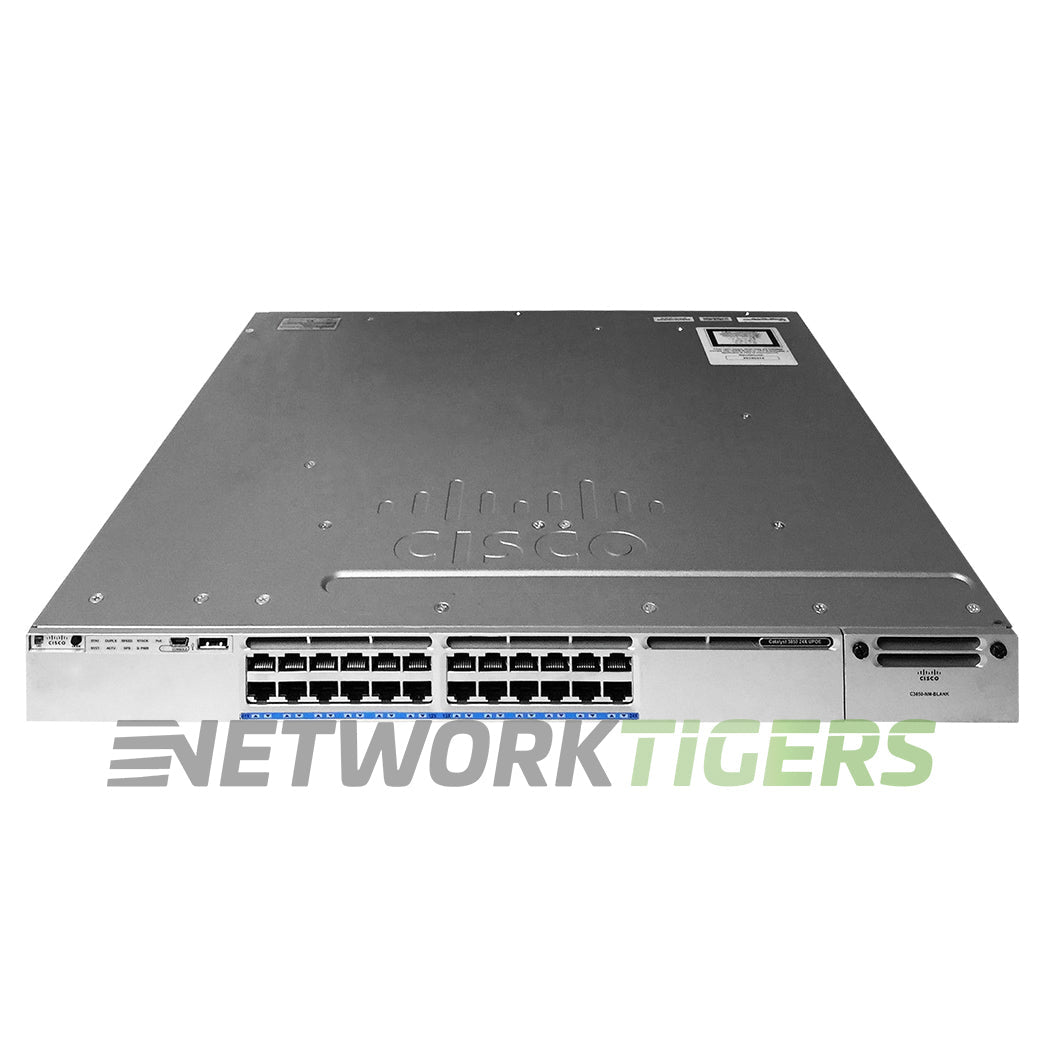 Cisco WS-C3850-24XU-S 24x MultiGB UPoE RJ45 1x Module Slot Switch