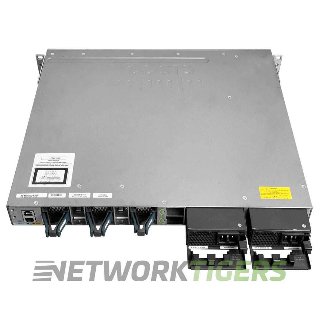 Cisco WS-C3850-48F-L 48x 1GB PoE+ RJ45 1x Expansion Module Slot Switch
