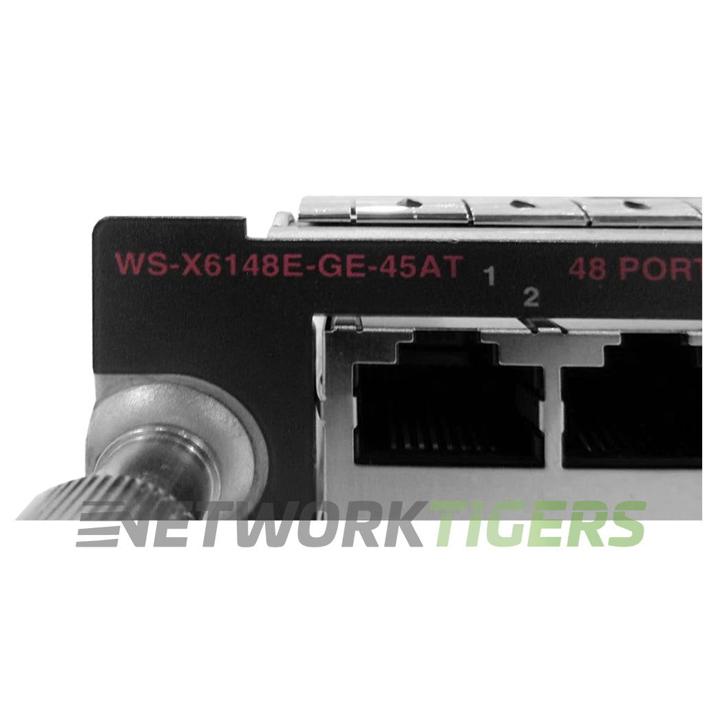 Cisco WS-X6148E-GE-45AT Catalyst 6500 48x 1GB PoE+ Switch Line Card