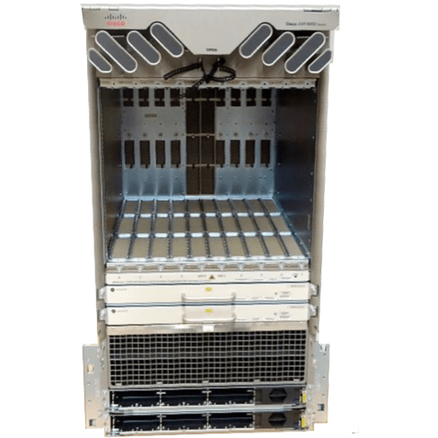Cisco ASR 9000 Series Aggregation Service Router Chassis w/ 6 PSU & 2 Fans - ASR-9010-AC - Refurbished