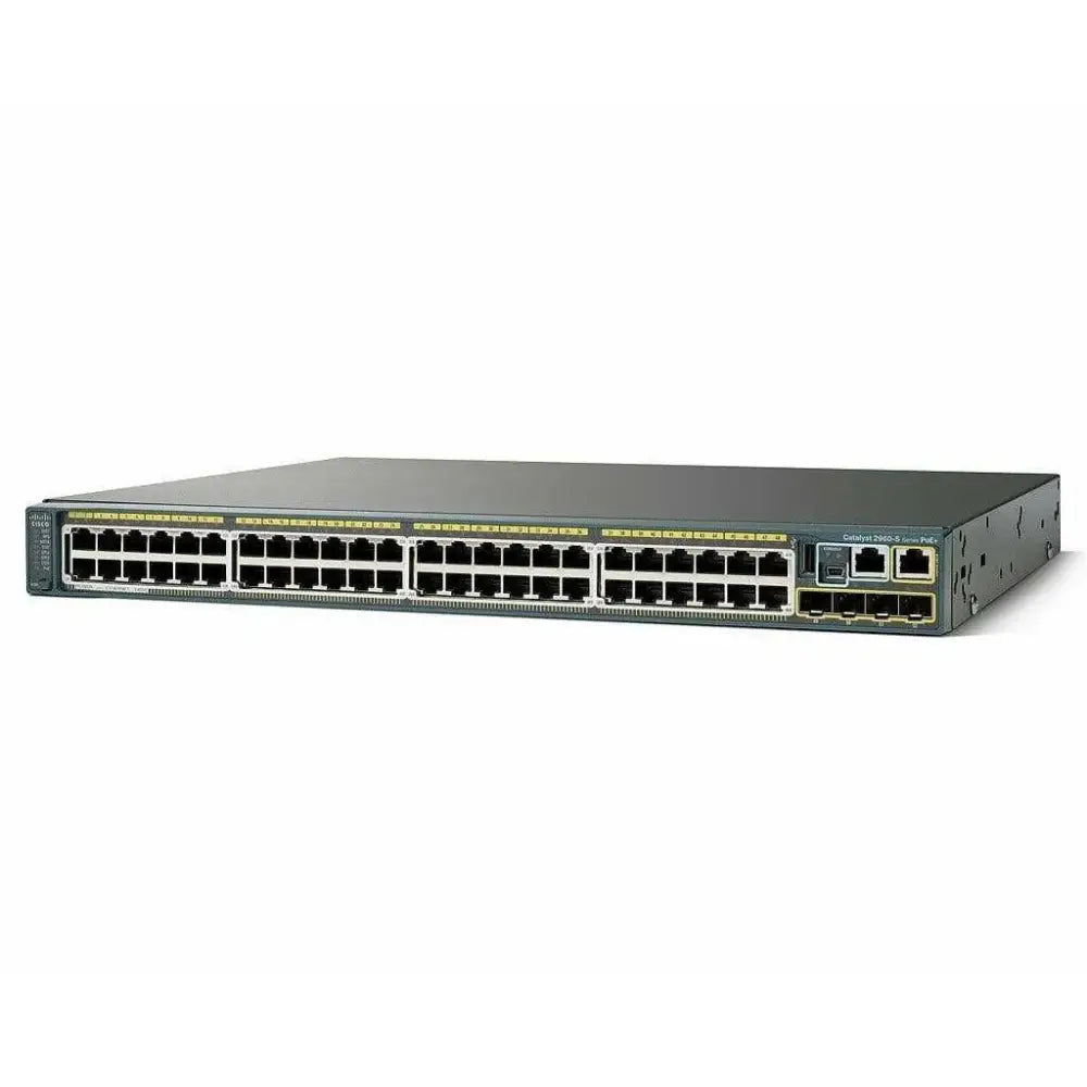 Cisco Catalyst 2960S 48-Port Gigabit Ethernet Switch WS-C2960S-48TD-L 2x 10G SFP+ LAN Base - Refurbished