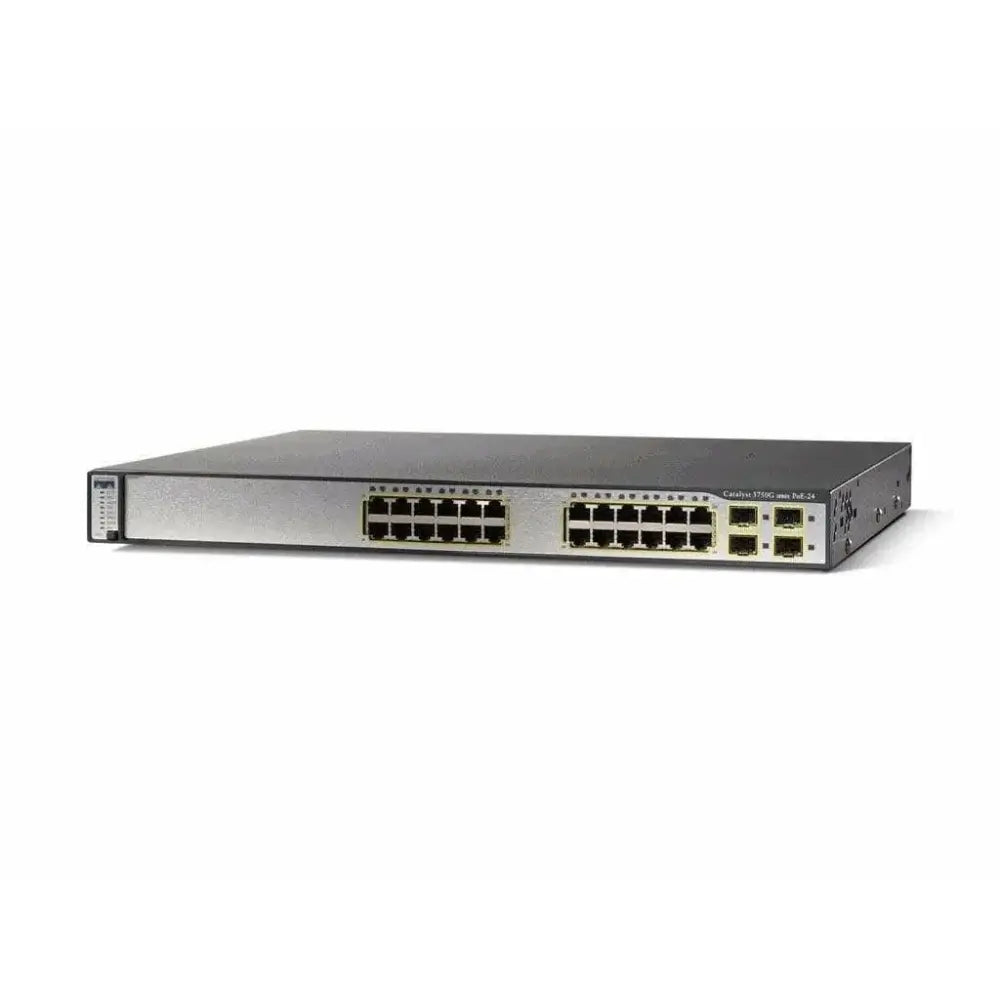 Cisco Catalyst 3750G 24-Port PoE Gigabit Managed Switch WS-C3750G-24PS-S - Refurbished