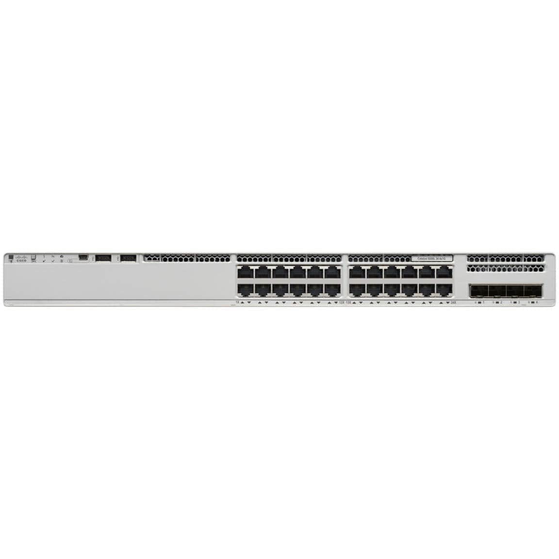 C9200L-24T-4G-E - Cisco Catalyst 9200 Series Switch with 24 ports gigabit ethernet, Data Only, 4x 1 gigabit SFP fixed uplink, Network Essentials license