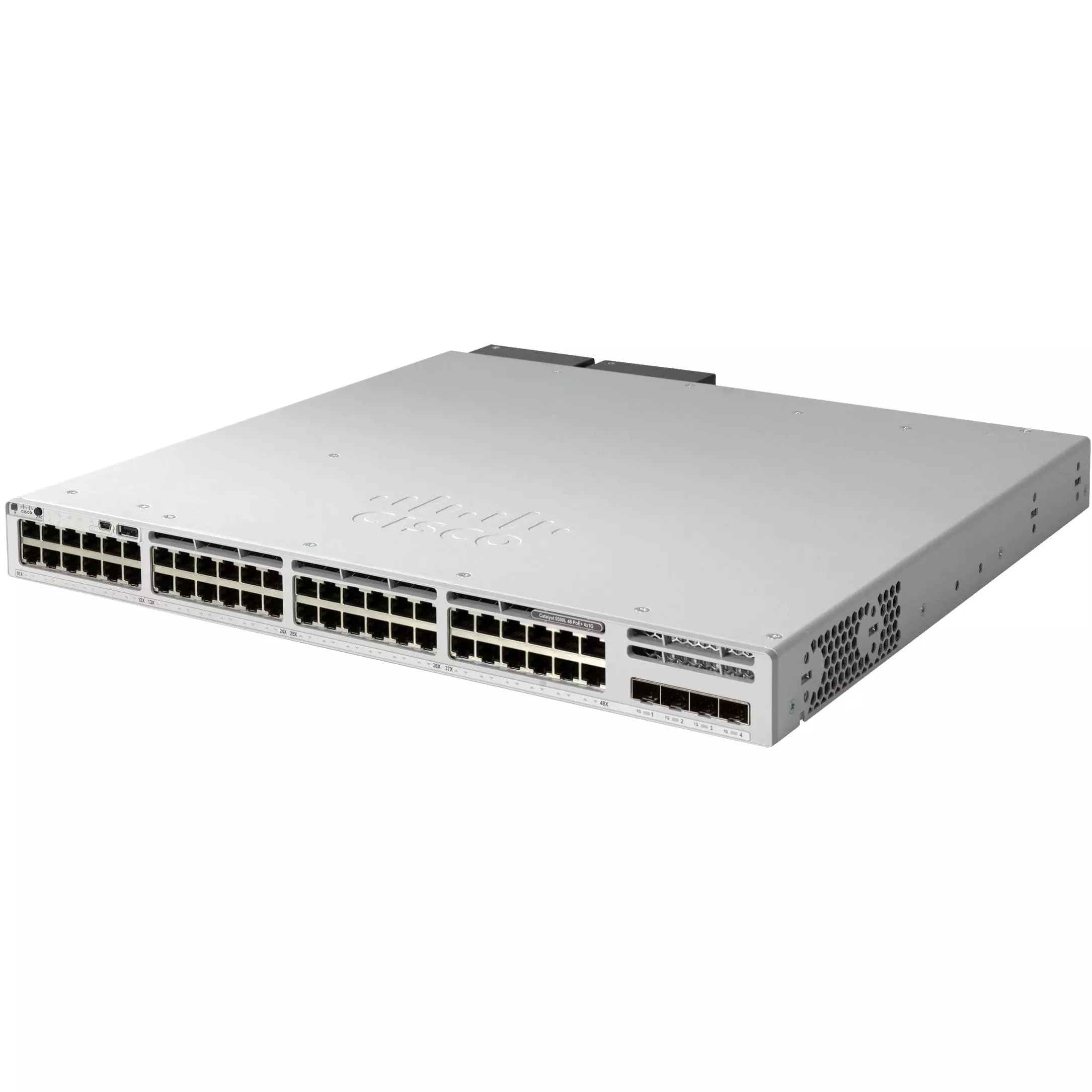 C9300L-48PF-4G-E - Cisco Catalyst 9300 Switch with 48-port 1G copper, fixed 4x1G SFP uplinks, PoE+, and Network Essentials