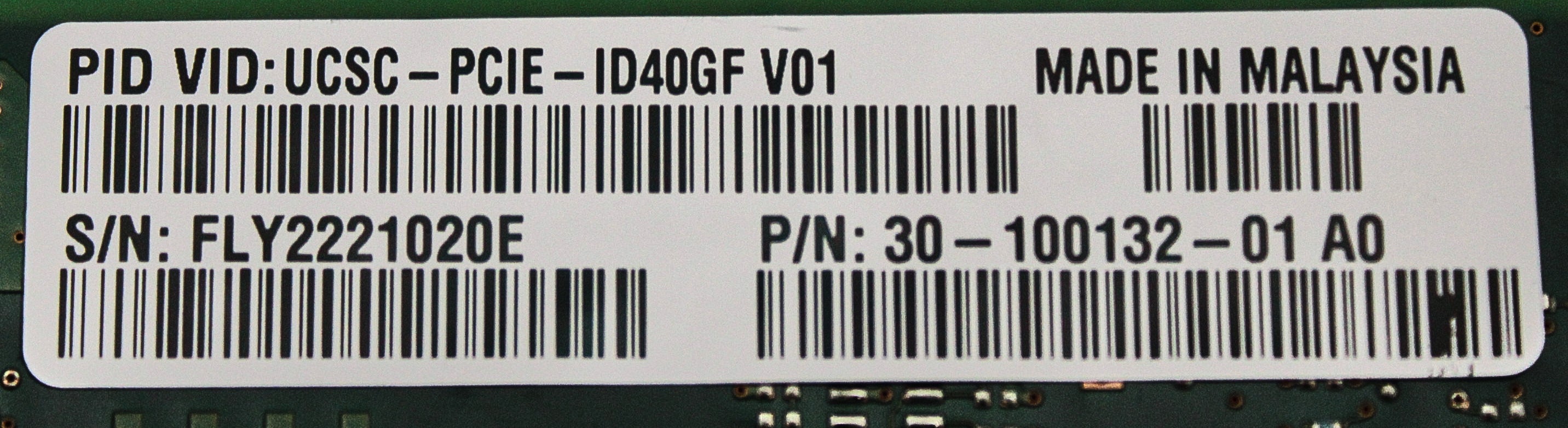 Cisco UCSC-PCIE-ID40GF UCS Intel XL710-QDA2 Dual Port 40G NIC