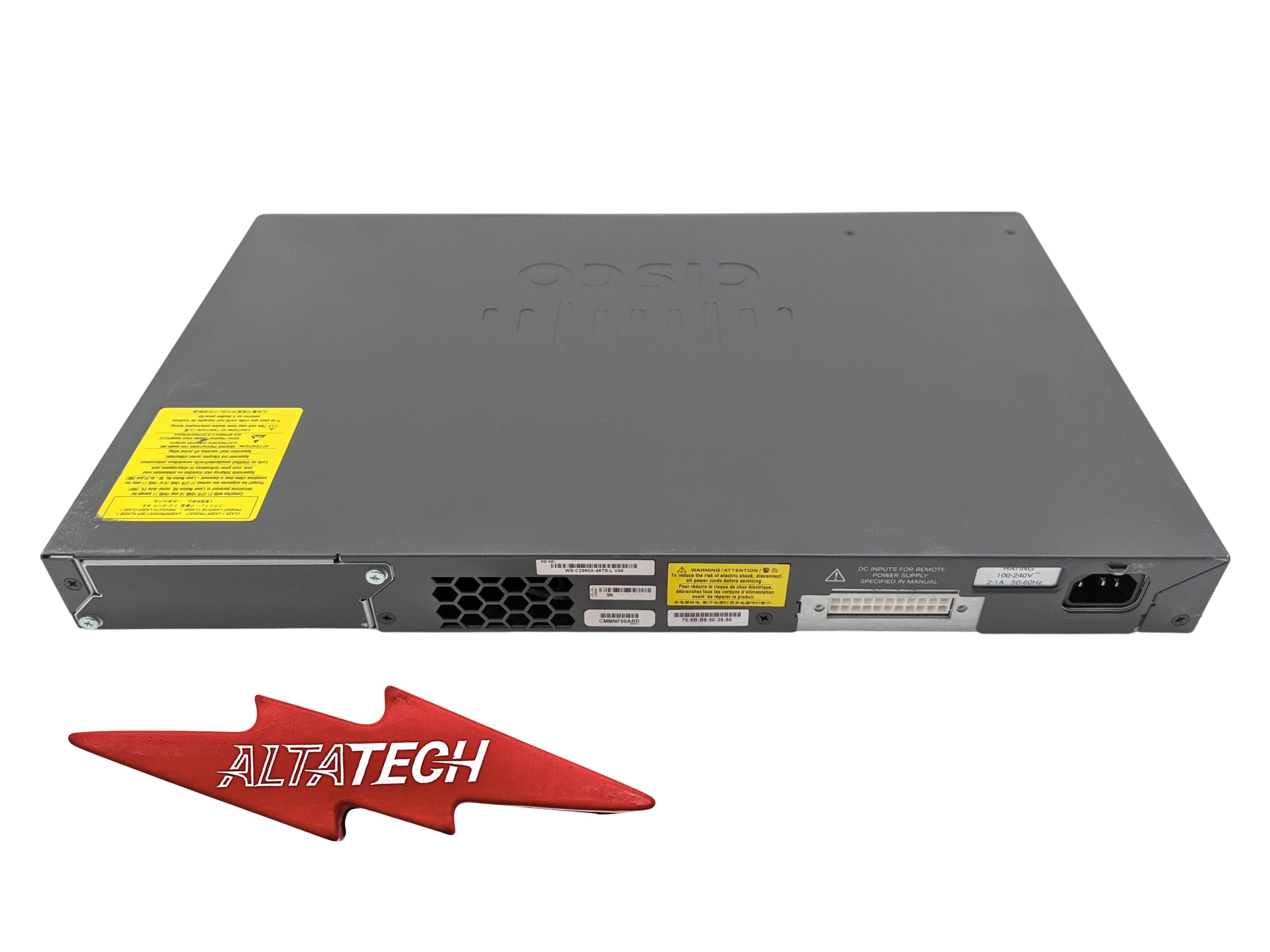 Cisco WS-C2960X-48TS-L Catalyst 48x 1GBE RJ-45, 4x SFP Switch