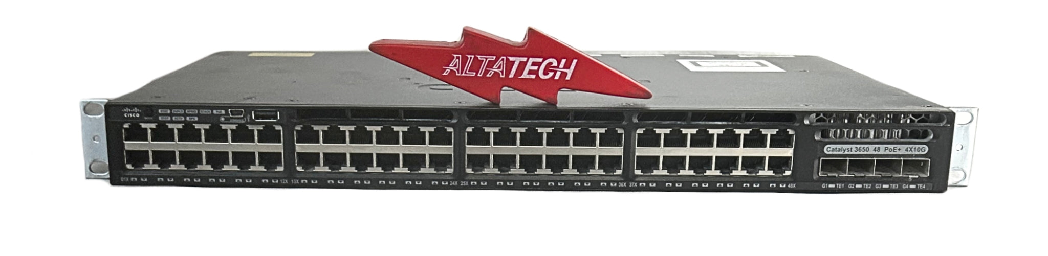 Cisco WS-C3650-48FQM-S 48 Port 10/100/1000 POE+ 4X10G Uplink Managed E