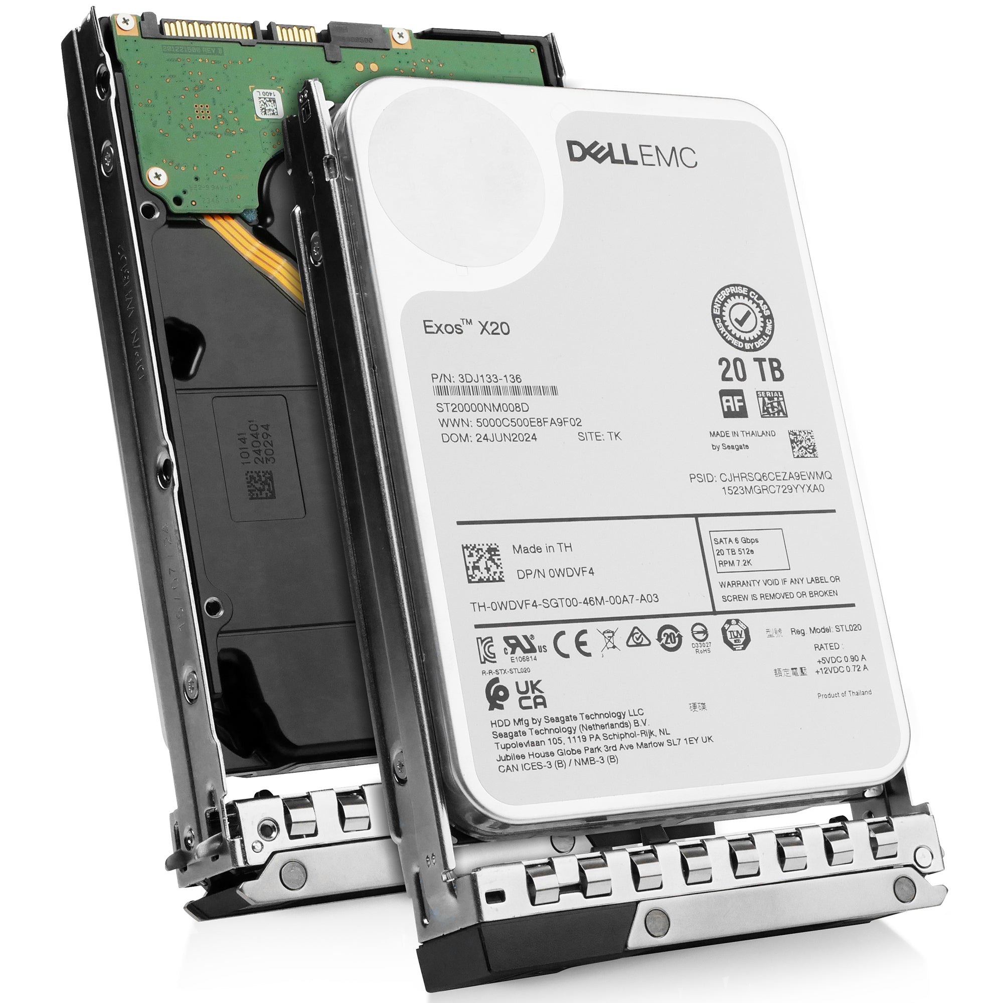 Dell G14 161-BBSX 20TB 7.2K RPM SATA 6Gb/s 512e 3.5in Hard Drive