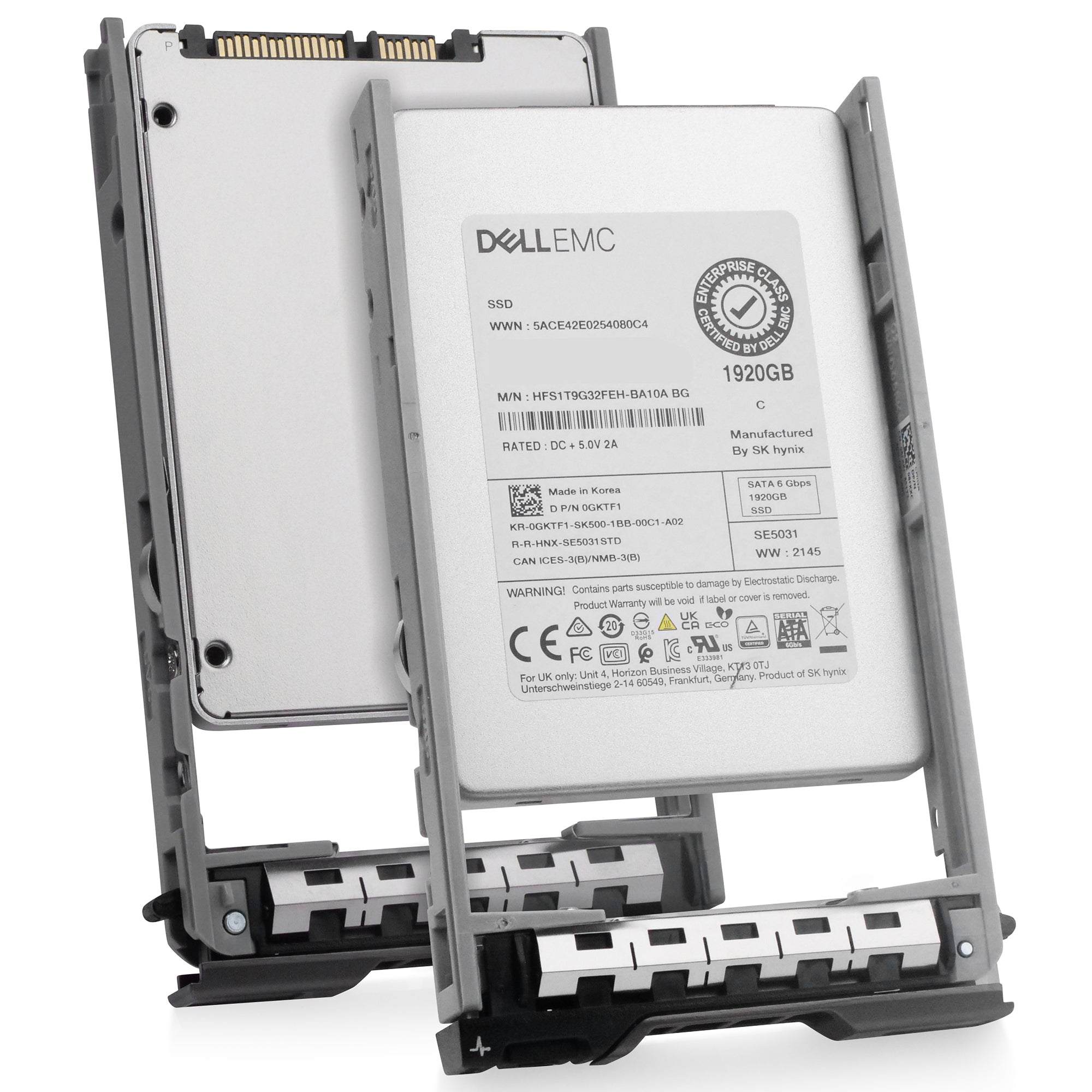 Dell G13 400-AMIU 1.92TB 3 DWPD SATA 6Gb/s Mixed Use 3D TLC 2.5in Refurbished SSD