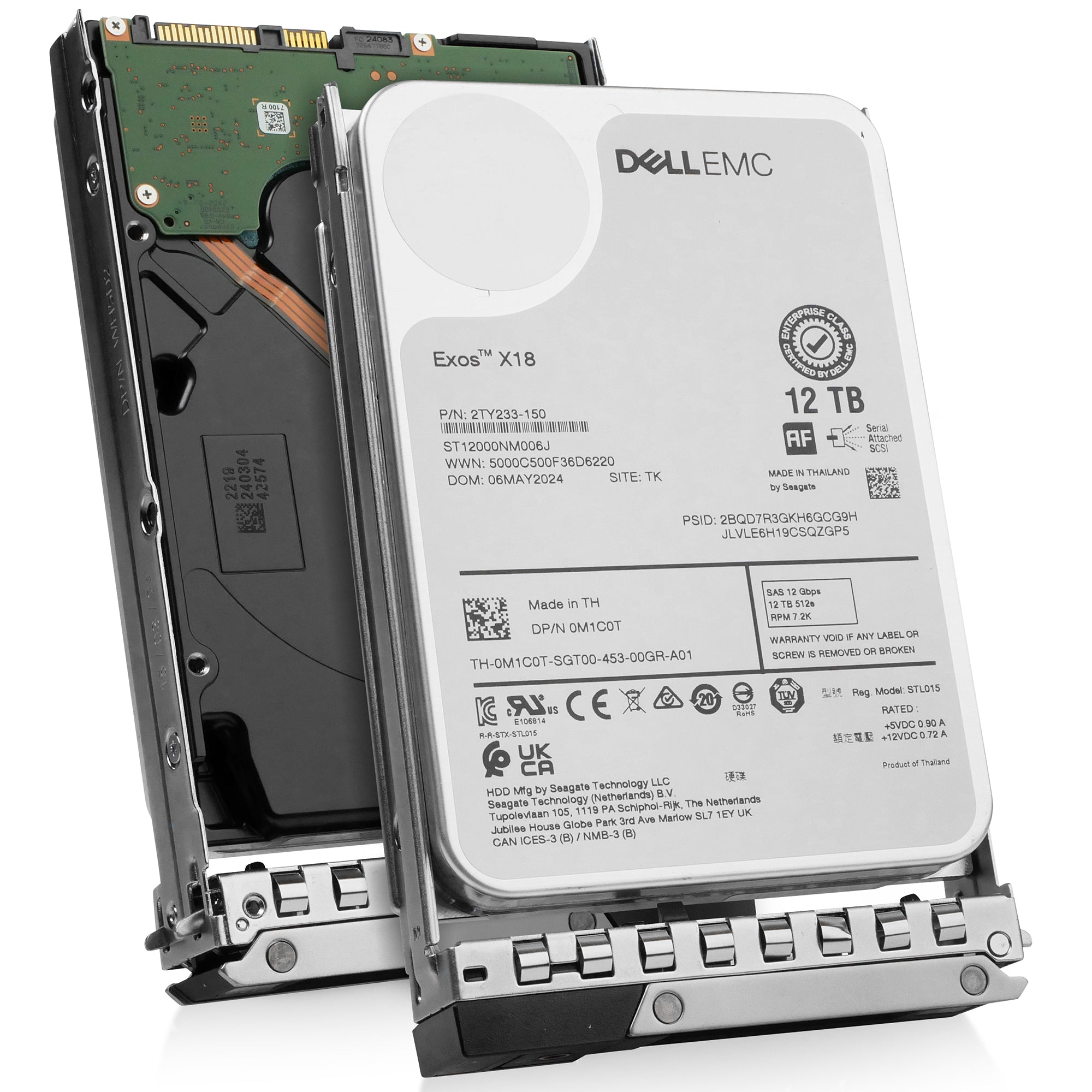 Dell G14 400-BEJM 12TB 7.2K RPM SAS 12Gb/s 512e 3.5in Hard Drive