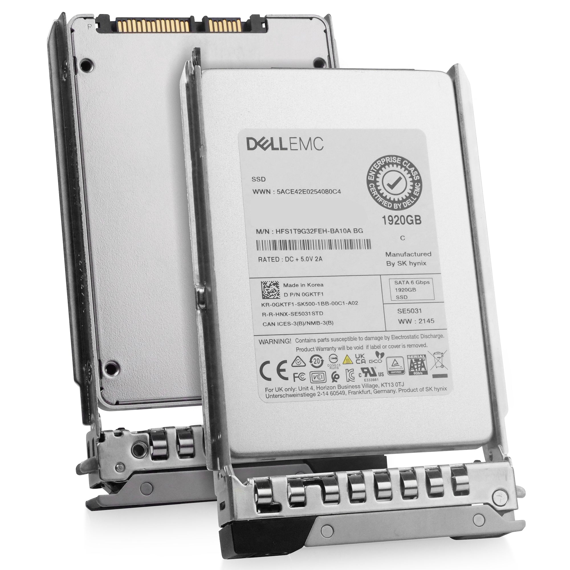 Dell G14 400-BDSB 1.92TB 3 DWPD SATA 6Gb/s Mixed-Use 3D TLC 2.5in Refurbished SSD