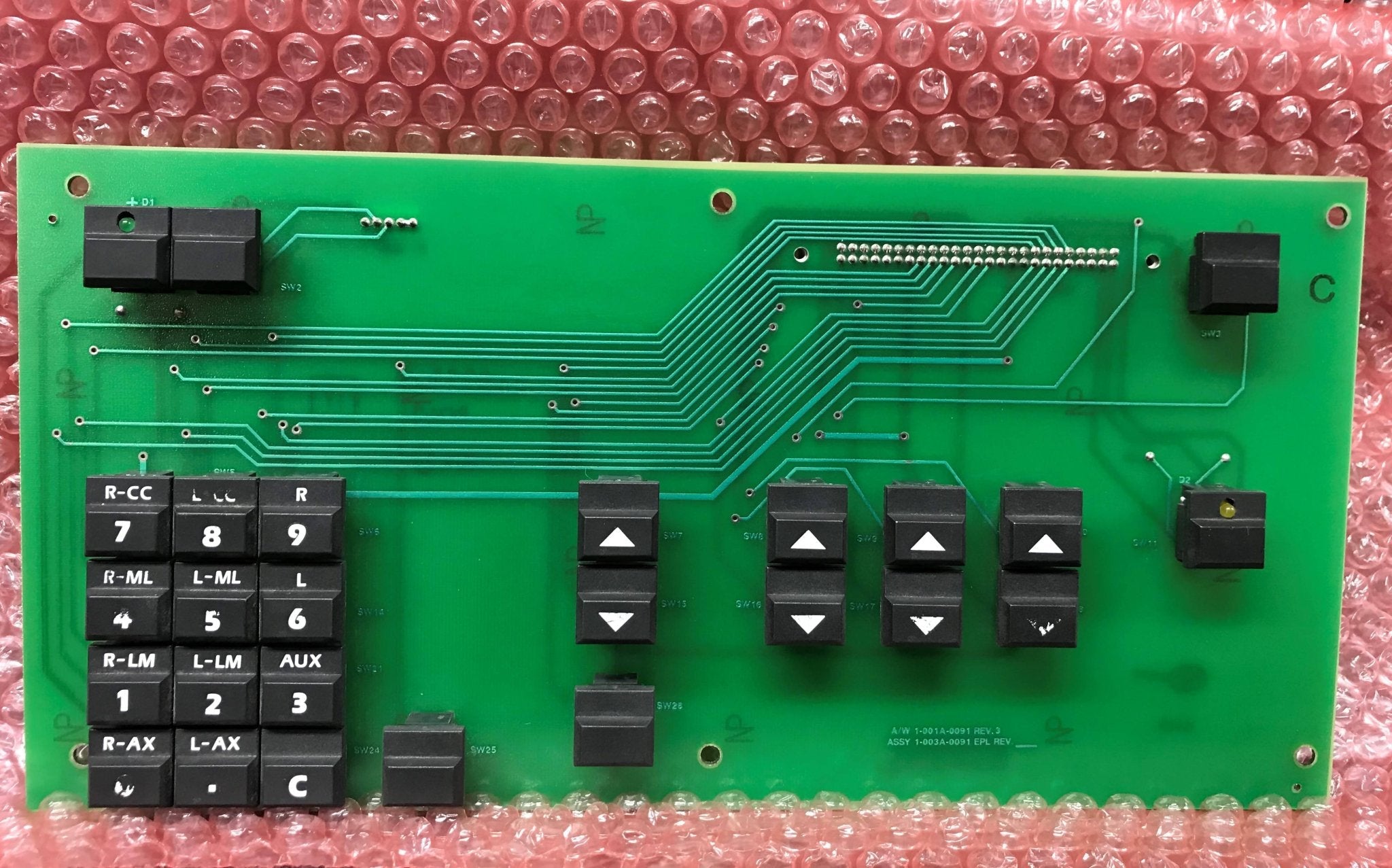 Control Panel Keypad (1-003A-0091-REV 4 Hologic
