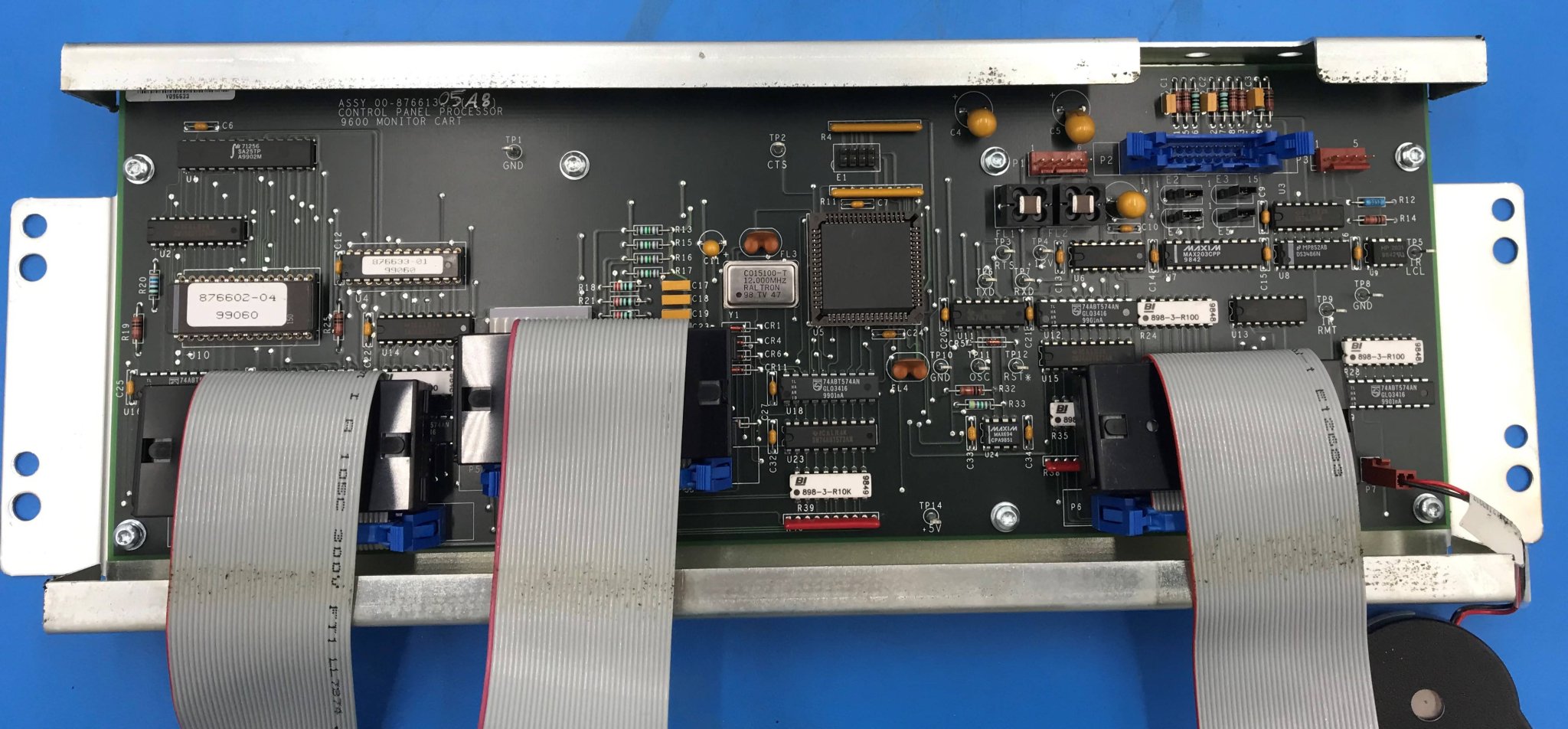 Control Panel Processor Monitor Cart (00-876613-05 Rev A8/00-877671-02 Rev B6 OEC 9600