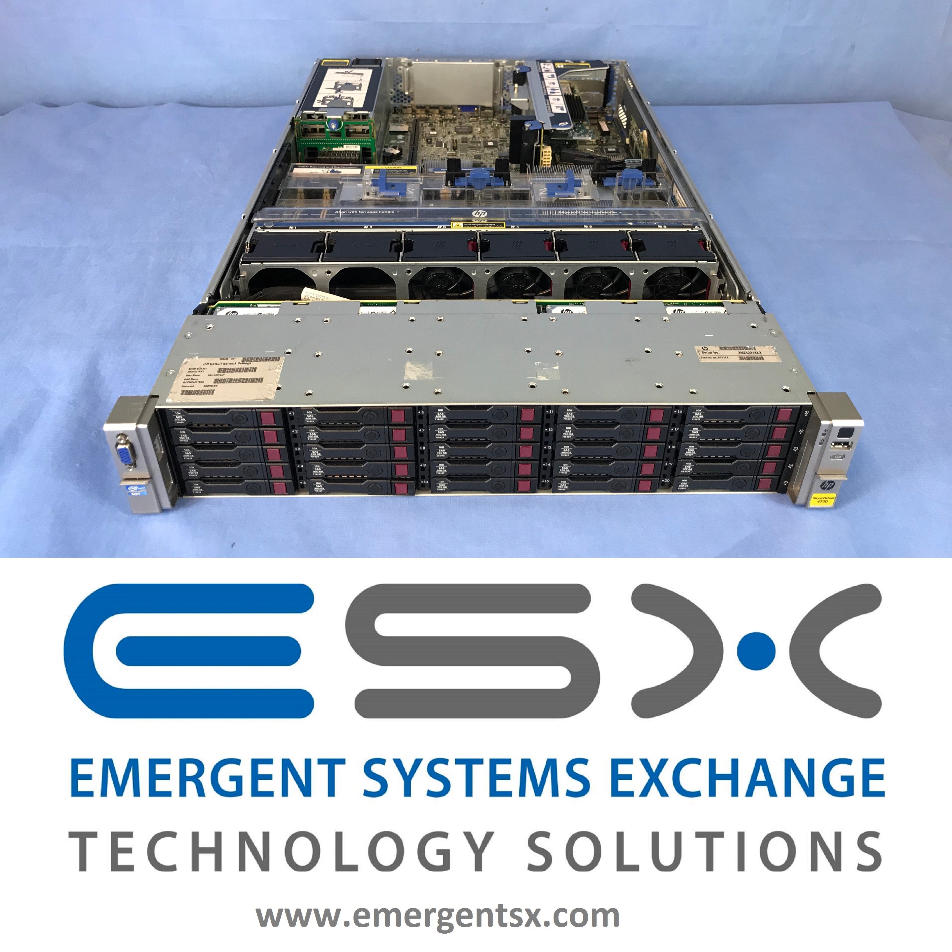 HP DL380p G8 2U Server 2x 6 Core E5-2620 2 GHz 128GB RAM 25x 900GB 10k SAS
