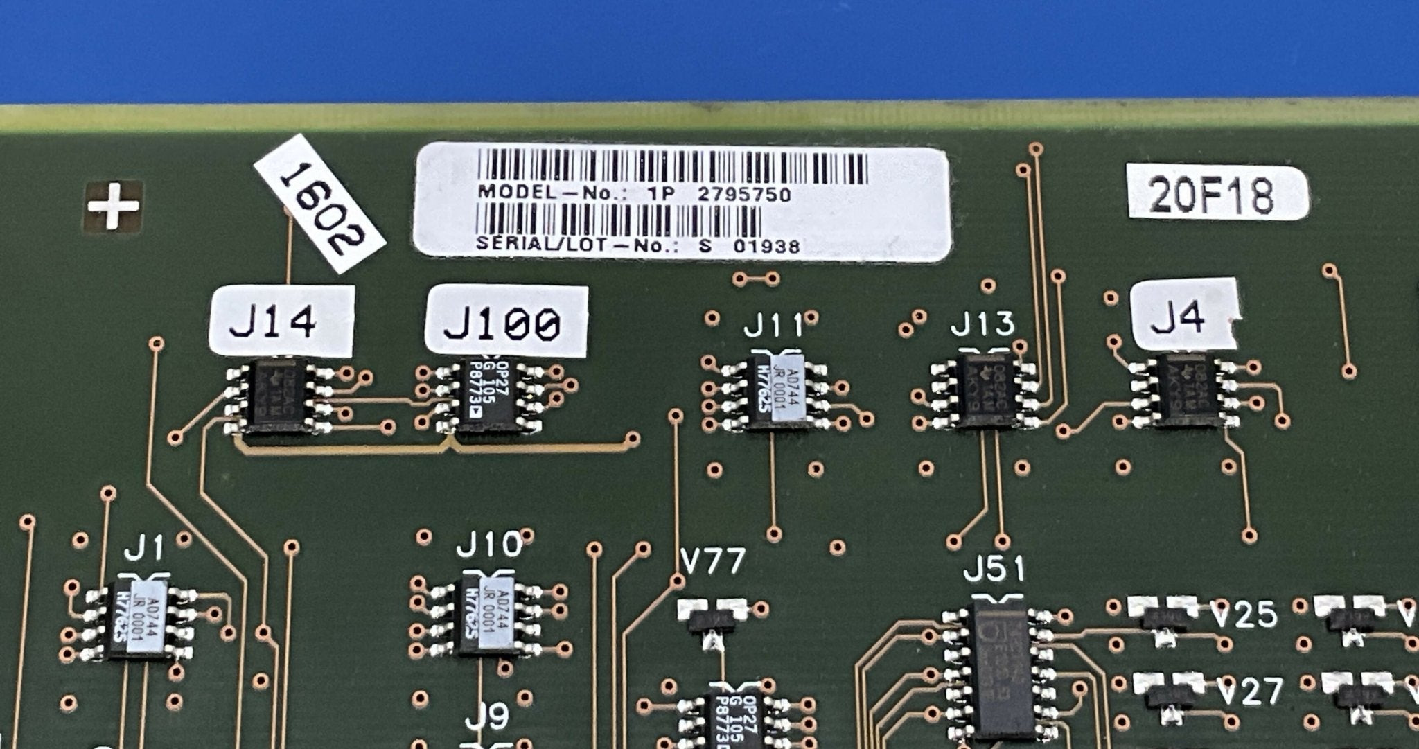 D40 BOARD K-V CONTROL EGB E 05% (2795750/02795750 SIEMENS