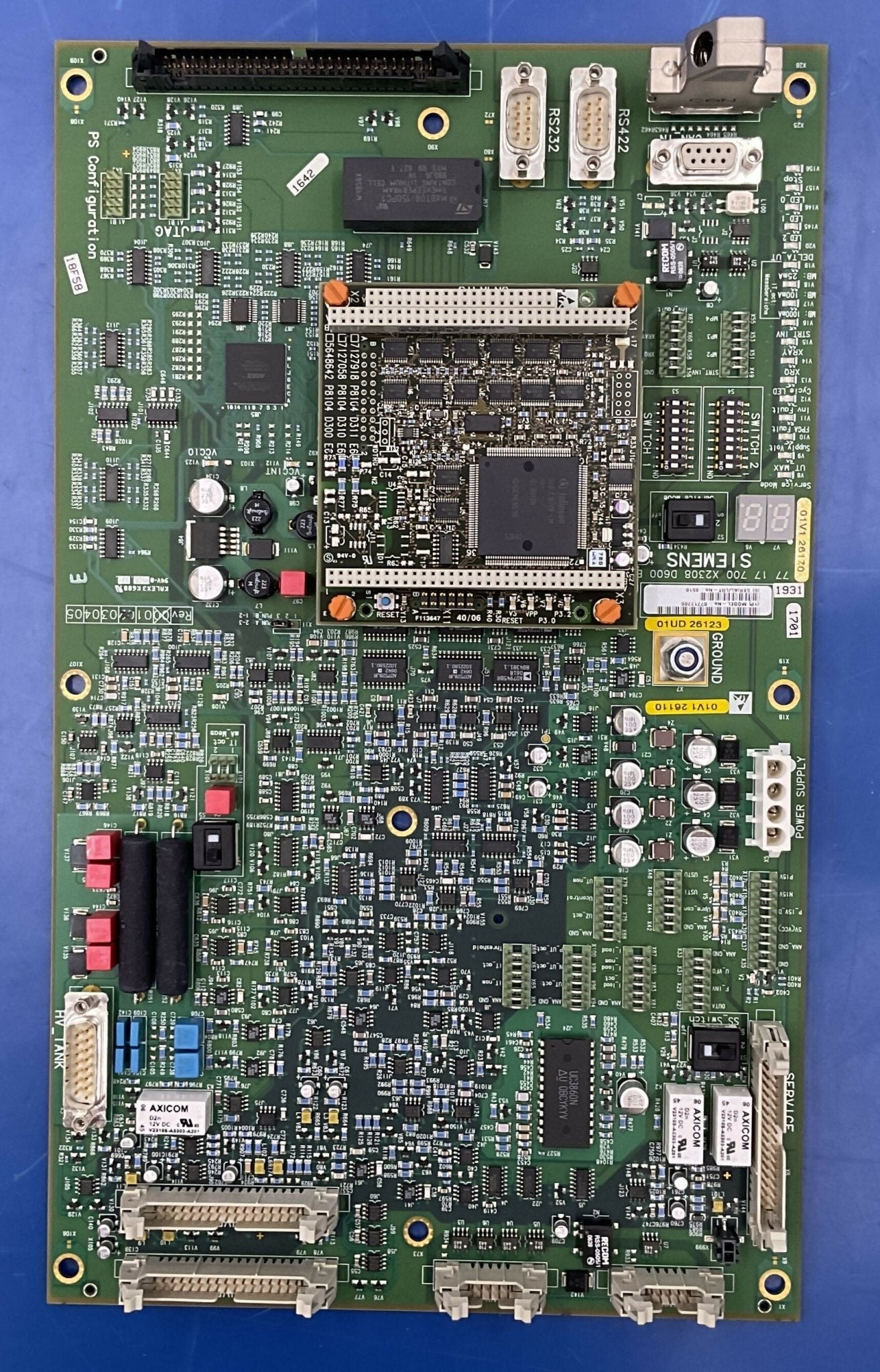 Siemens 7717700 - D600 Board PCB X-Ray Control Rear View | Alo Tech Solutions