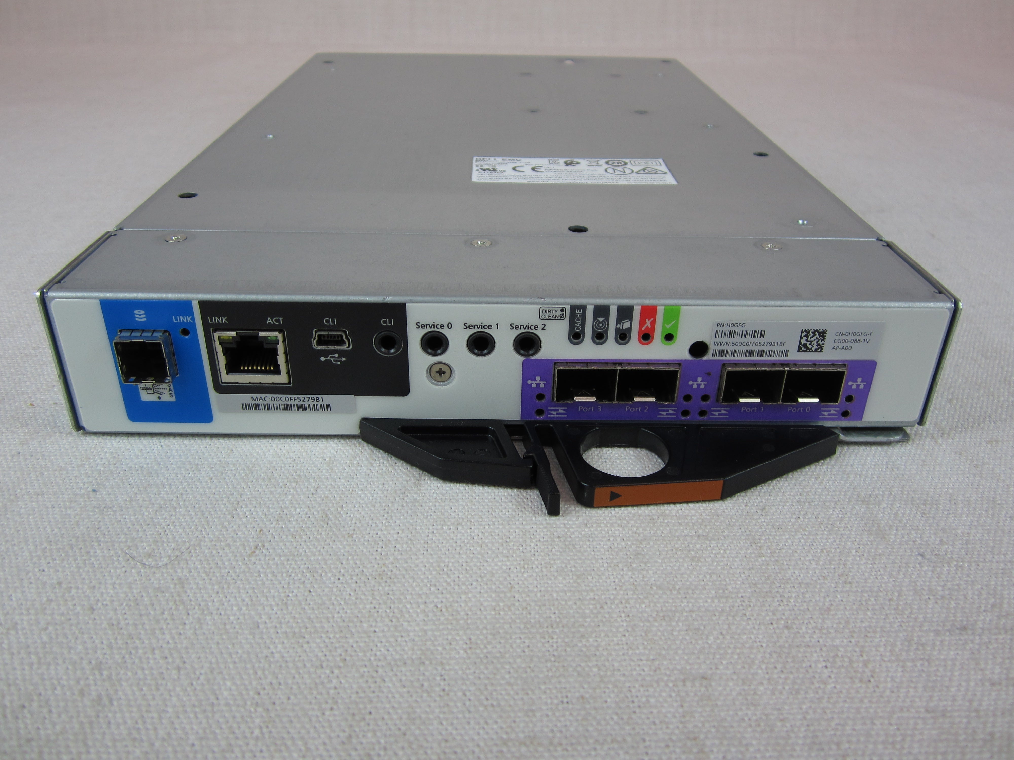 48TB Dell PowerVault ME4012 Storage - 2x 10G SFP+/16GB FC Controller, 2x PSU
