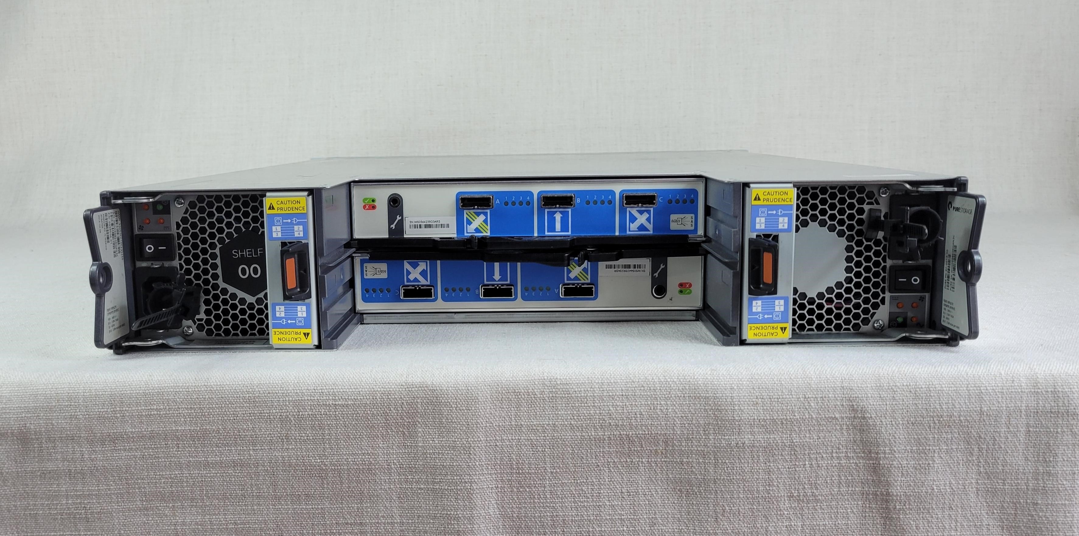 PureStorage 6TB expansion shelf – PN: 80-0013 - 22x 256GB & 2x 512GB SSD