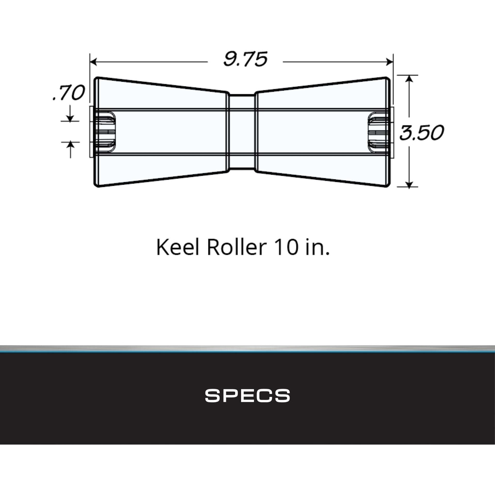 Tie Down Engineering 86169 Hull Sav'r Poly Vinyl Amber Roller